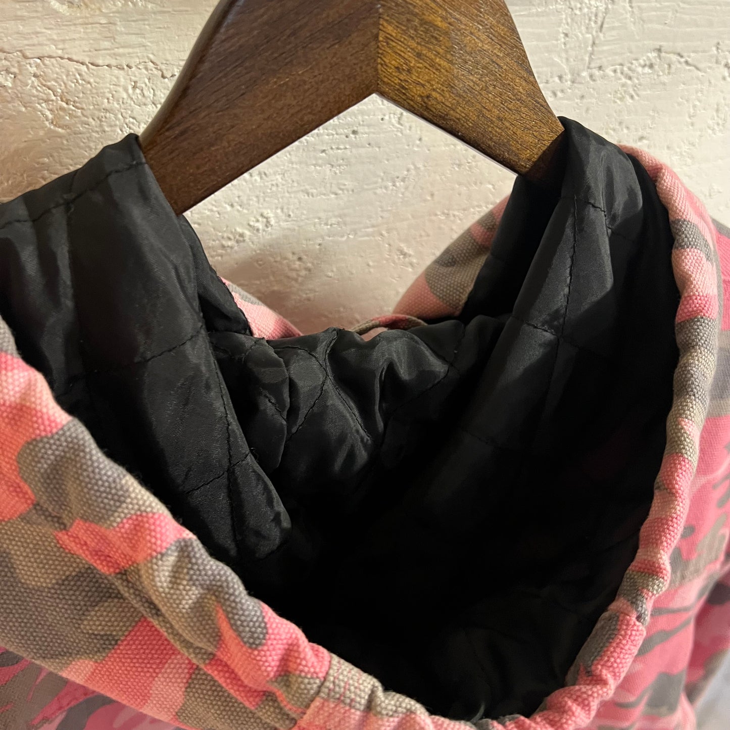 Vintage Y2K Roper Woodland Camo Zip Up Quilt Lined Jacket - Size XL - Pink/Grey