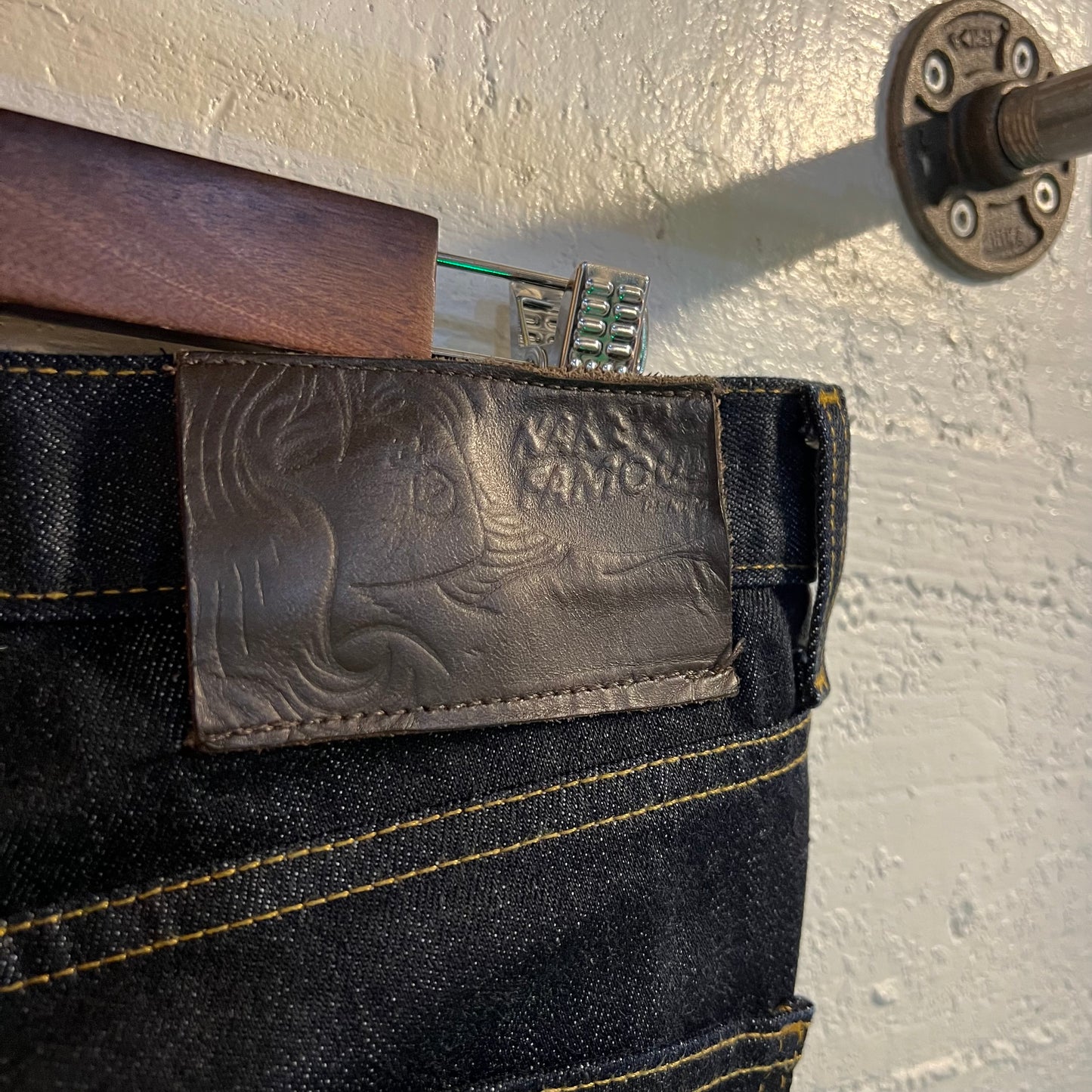 Naked & Famous Super Guy Standard Slub 13.5oz Raw Indigo Japanese Denim Jeans - Size 32" - Dark Indigo - 100% Cotton - Made In Canada