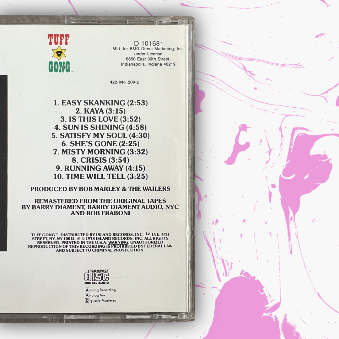Vintage 1978 Bob Marley & The Wailers ‘Kaya’ CD