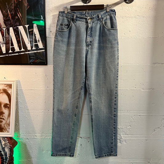 Vintage 90's Lee Riders Women's Denim Jeans - Size 30" x 28" - Light Wash