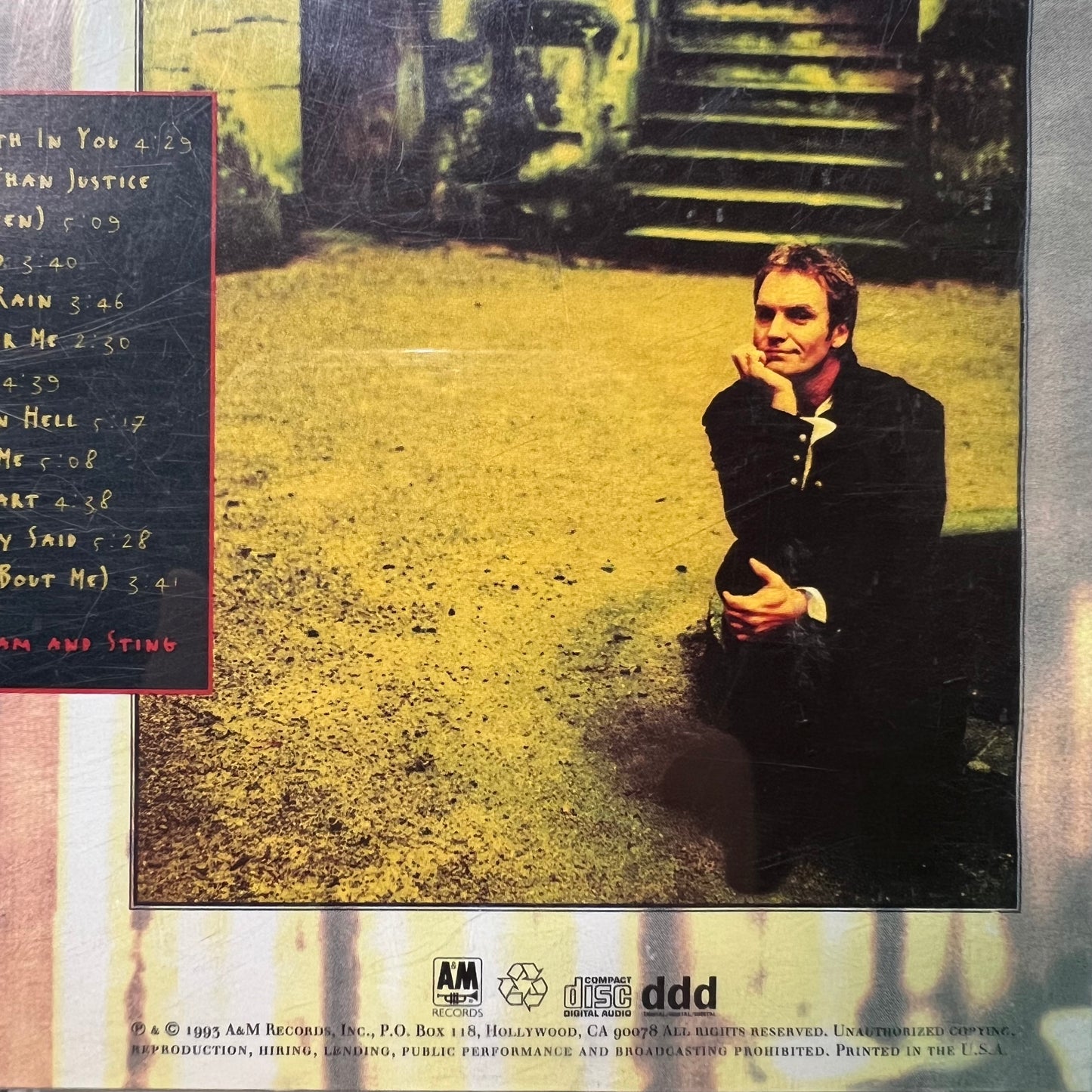 Vintage 1993 Sting 'Ten Summoner's Tales' CD