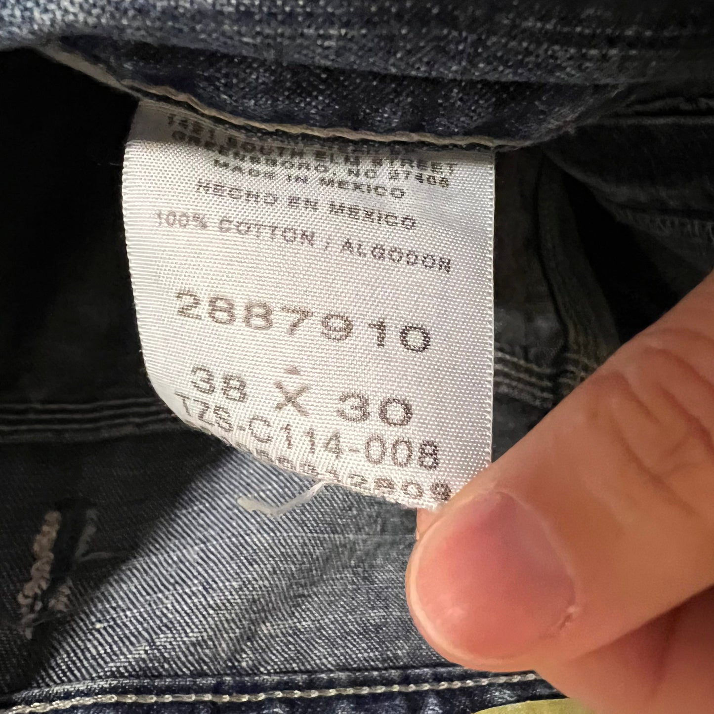Vintage 2000's Lee Denim Carpenter Baggy Jeans - Size 38" x 31" - Mid Wash Indigo - 100% Cotton
