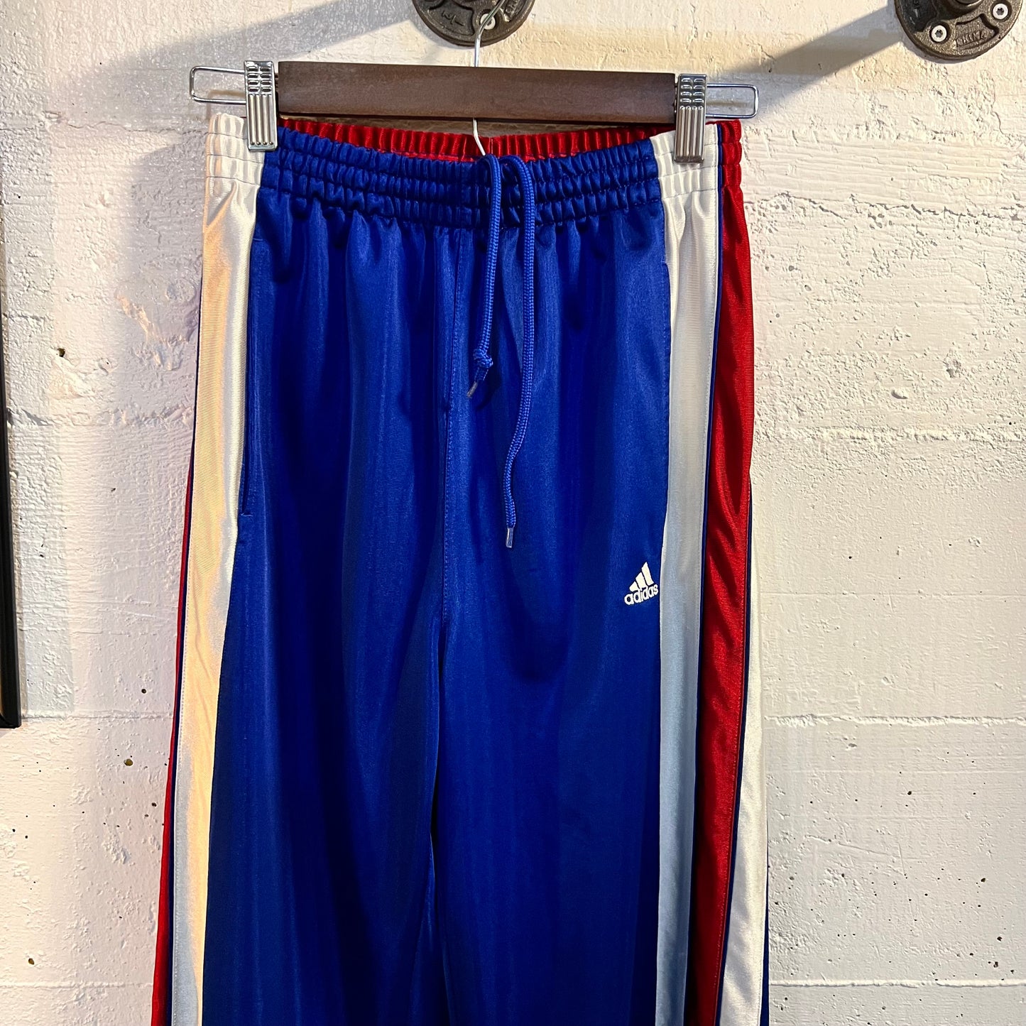 Vintage 2005 Adidas Striped Track Pants - Size 26"-28" - Red/White/Blue