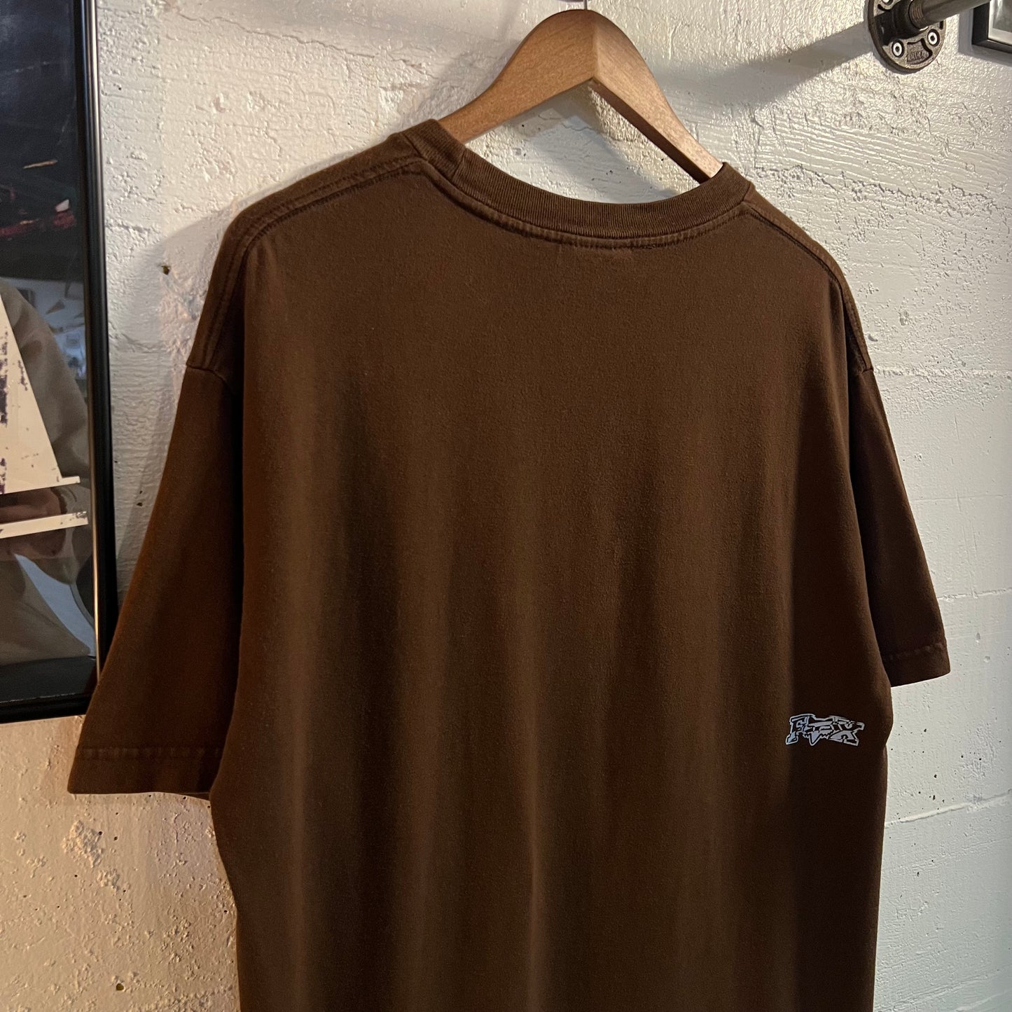 Vintage 2000's Fox Racing Graphic T-Shirt - Size XL - Brown/Light-Blue