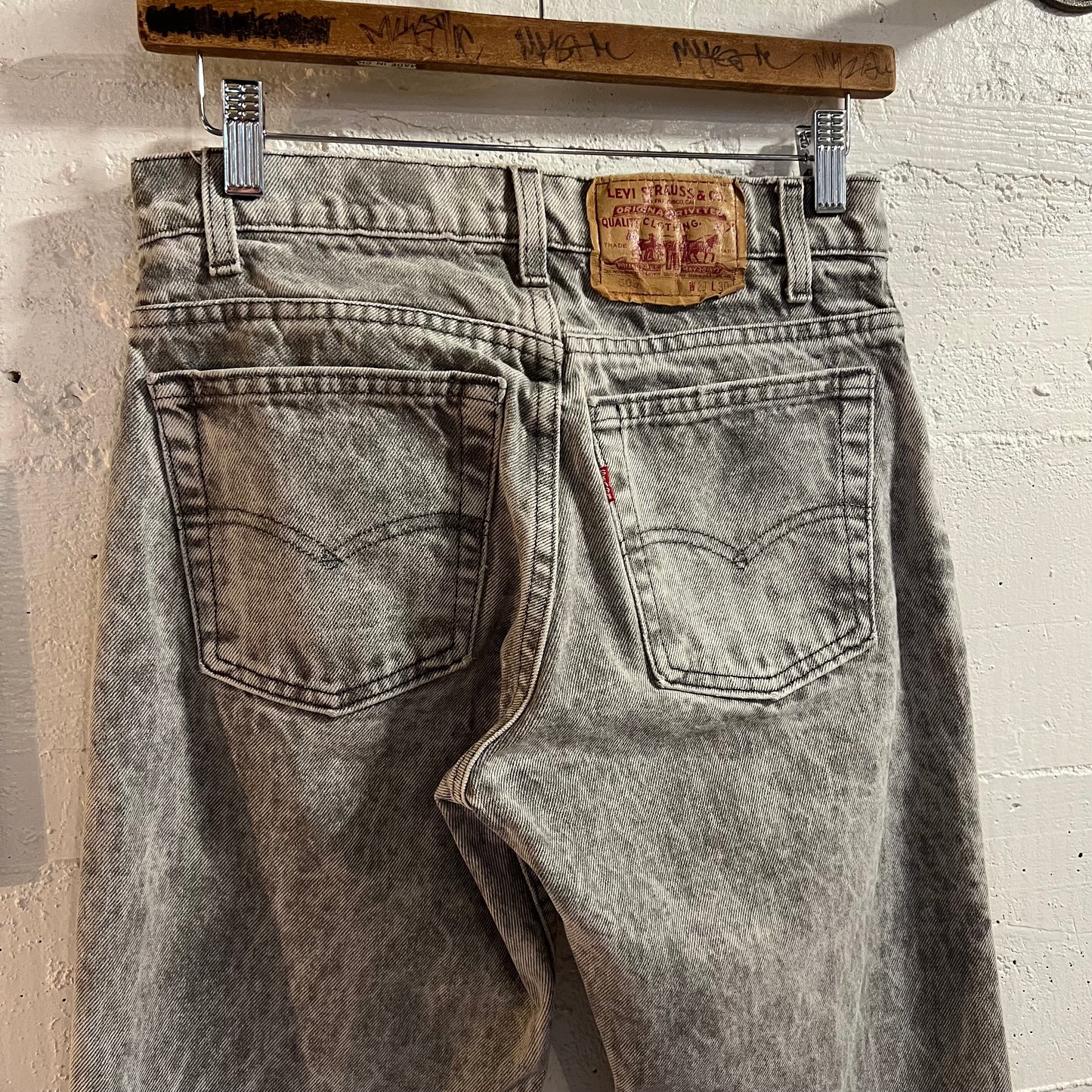 Vintage 90's Levi's 506 Acid Wash Straight Leg Denim Jean - Size 28" x 29.5" - Made In USA