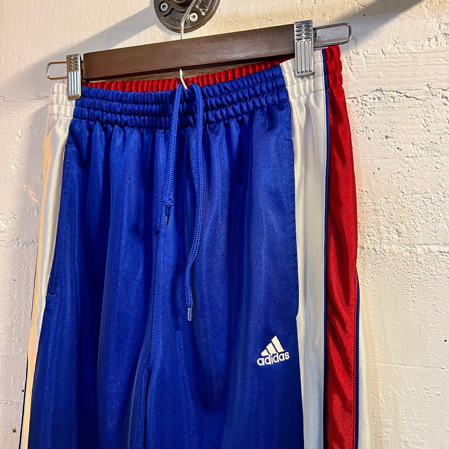 Vintage 2005 Adidas Striped Track Pants - Size 26"-28" - Red/White/Blue