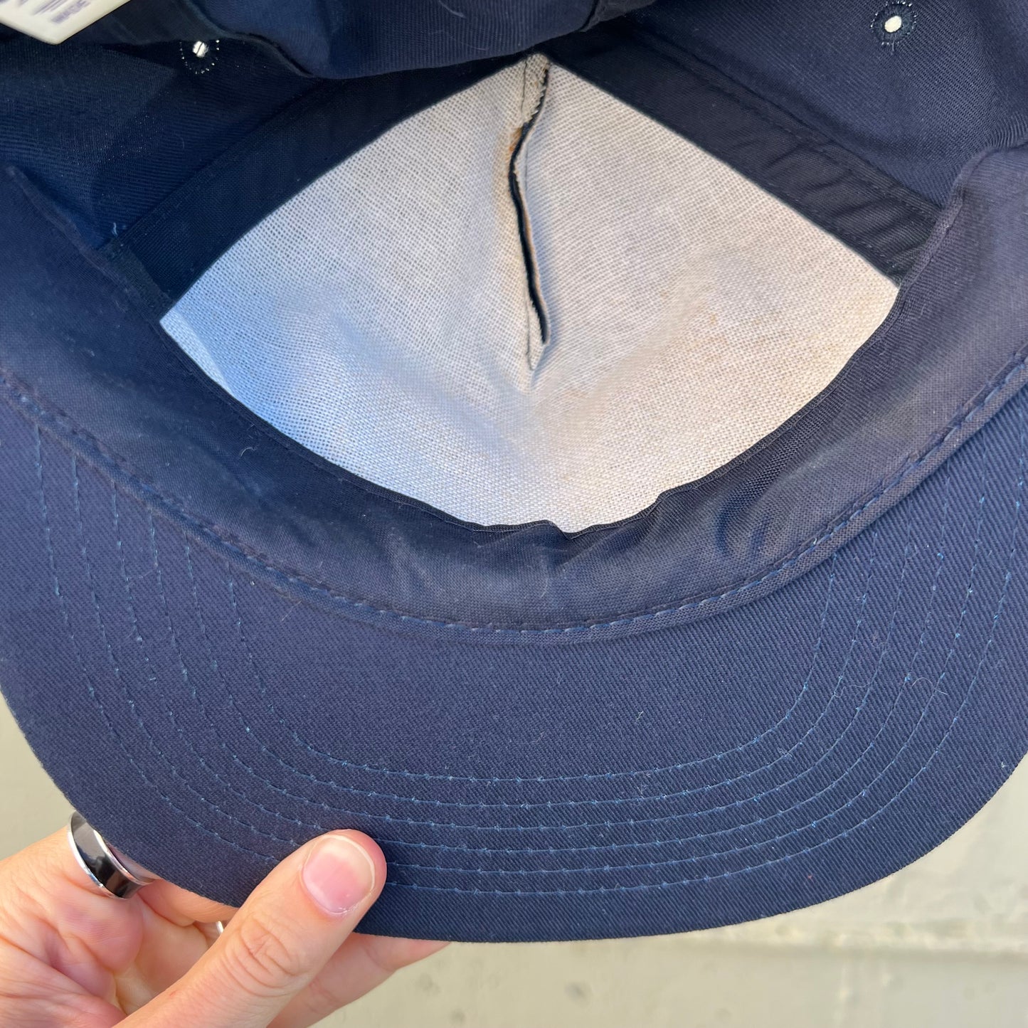 Vintage 90's 1992 Elvis Stamp Snapback Hat - O/S - Navy
