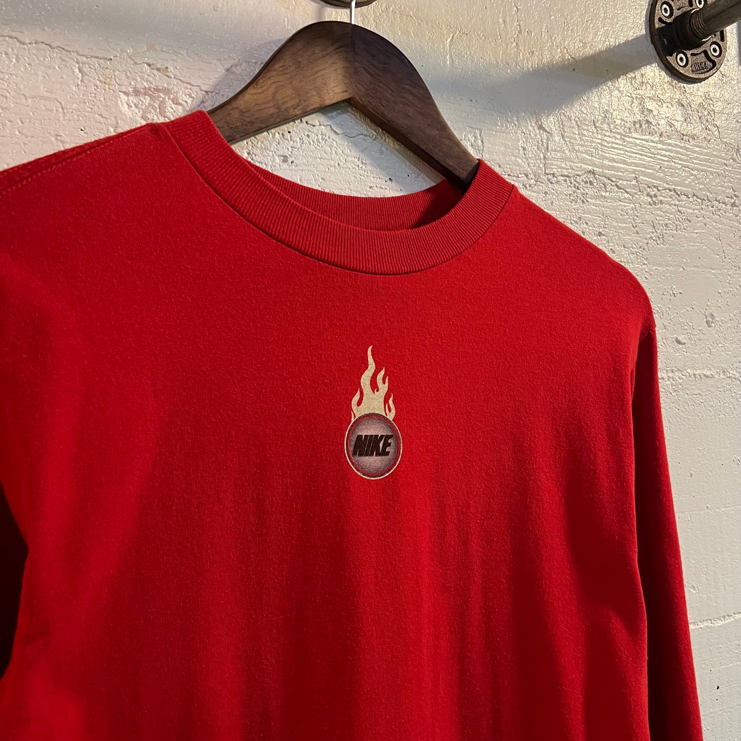 Vintage 90’s Nike Air Y2K Style Long Sleeve T-Shirt - Size Youth Large - Red/Multi