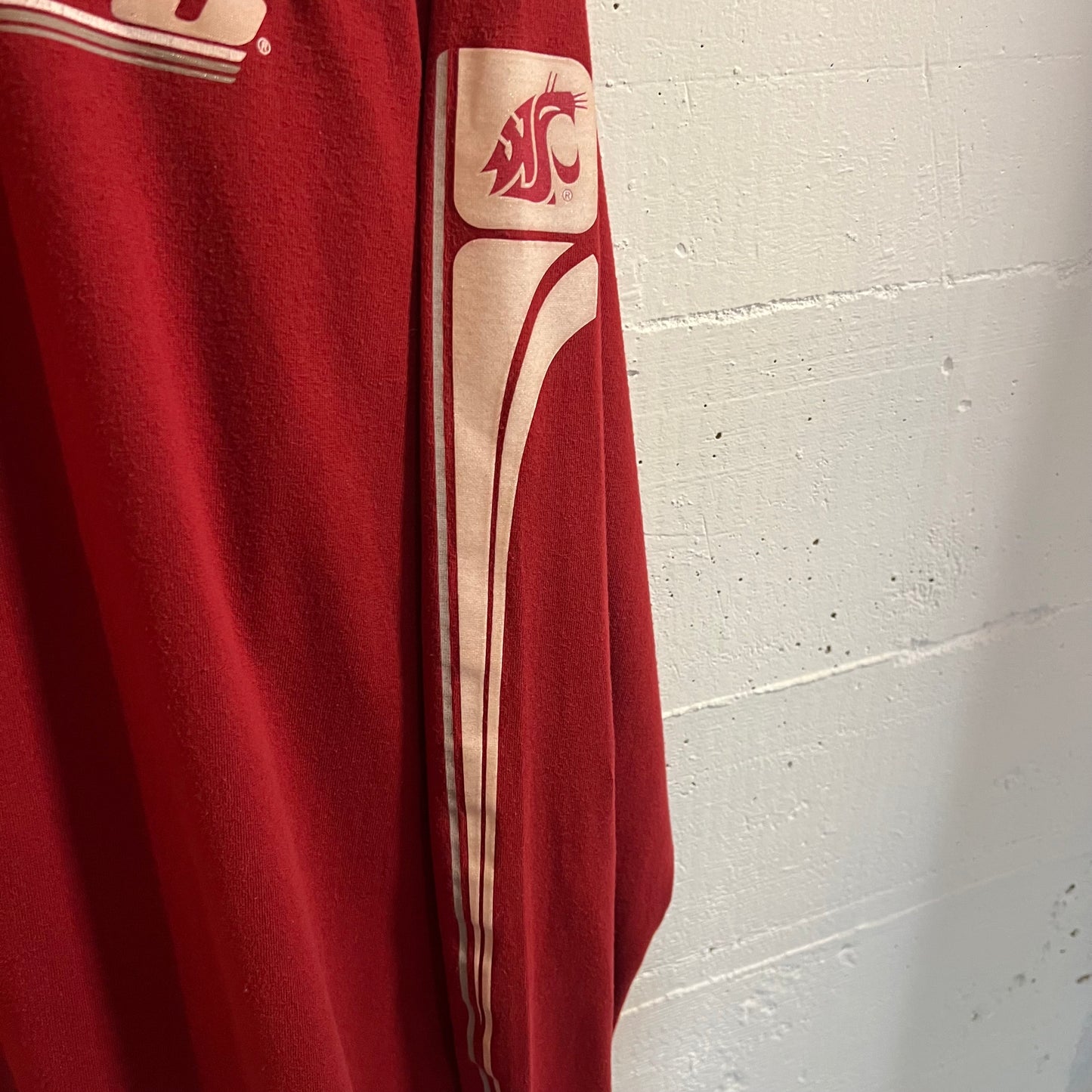 Vintage Nike Team Washington State Cougars Long Sleeve T-Shirt - Size Medium - Maroon/Multi