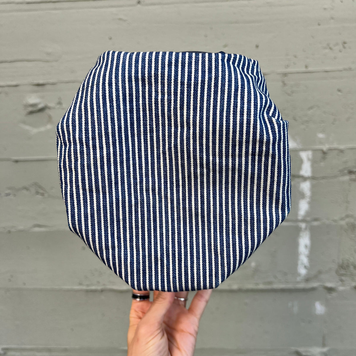 True Vintage 1970's Osh Kosh B'Gosh Hickory Stripe Railroad Engineer Adjustable Cap - O/S - Made In USA