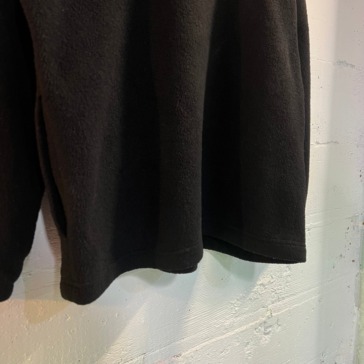 Vintage Embroidered Oregon 1/4 Zip Fleece Pullover Jacket - Size Small - Made In USA - Black/Grey