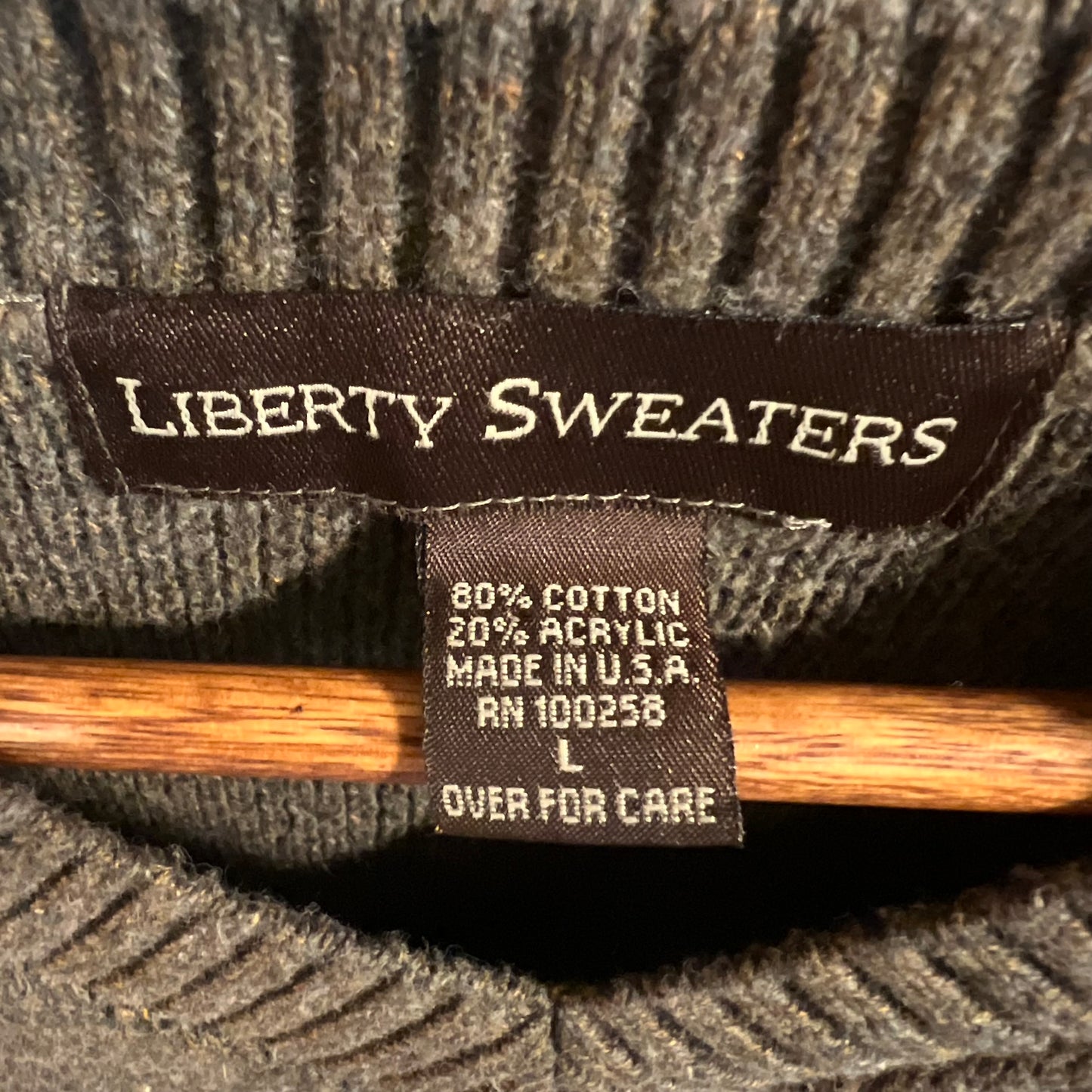 Vintage Liberty Sweaters Knitted Argyle Sweater Vest - Size Large - Made In USA - Grayish/Multi