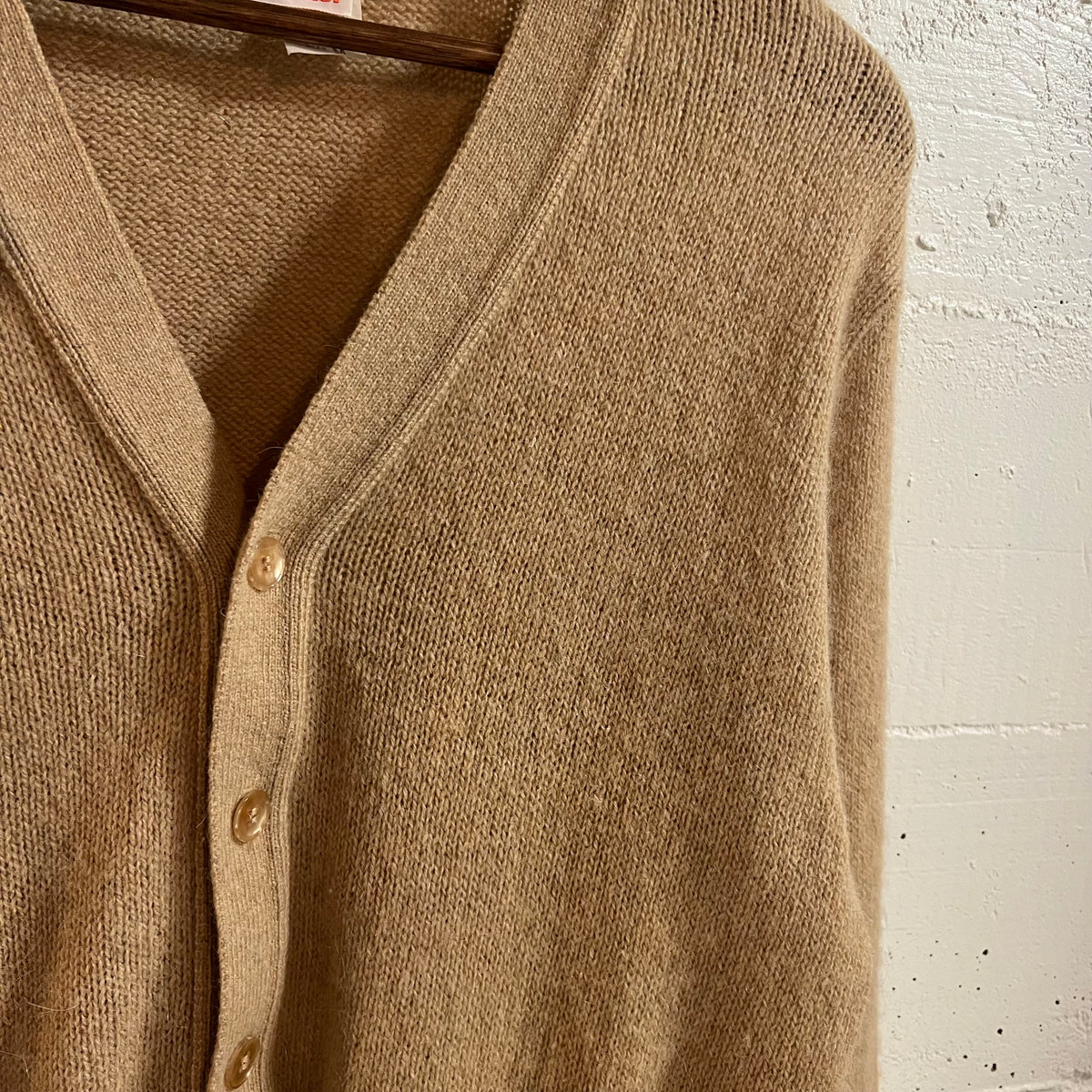 True Vintage 60’s/70’s Jantzen Scotch Tumbler Knitted Cardigan Sweater - Size Medium - Made In USA - Beige
