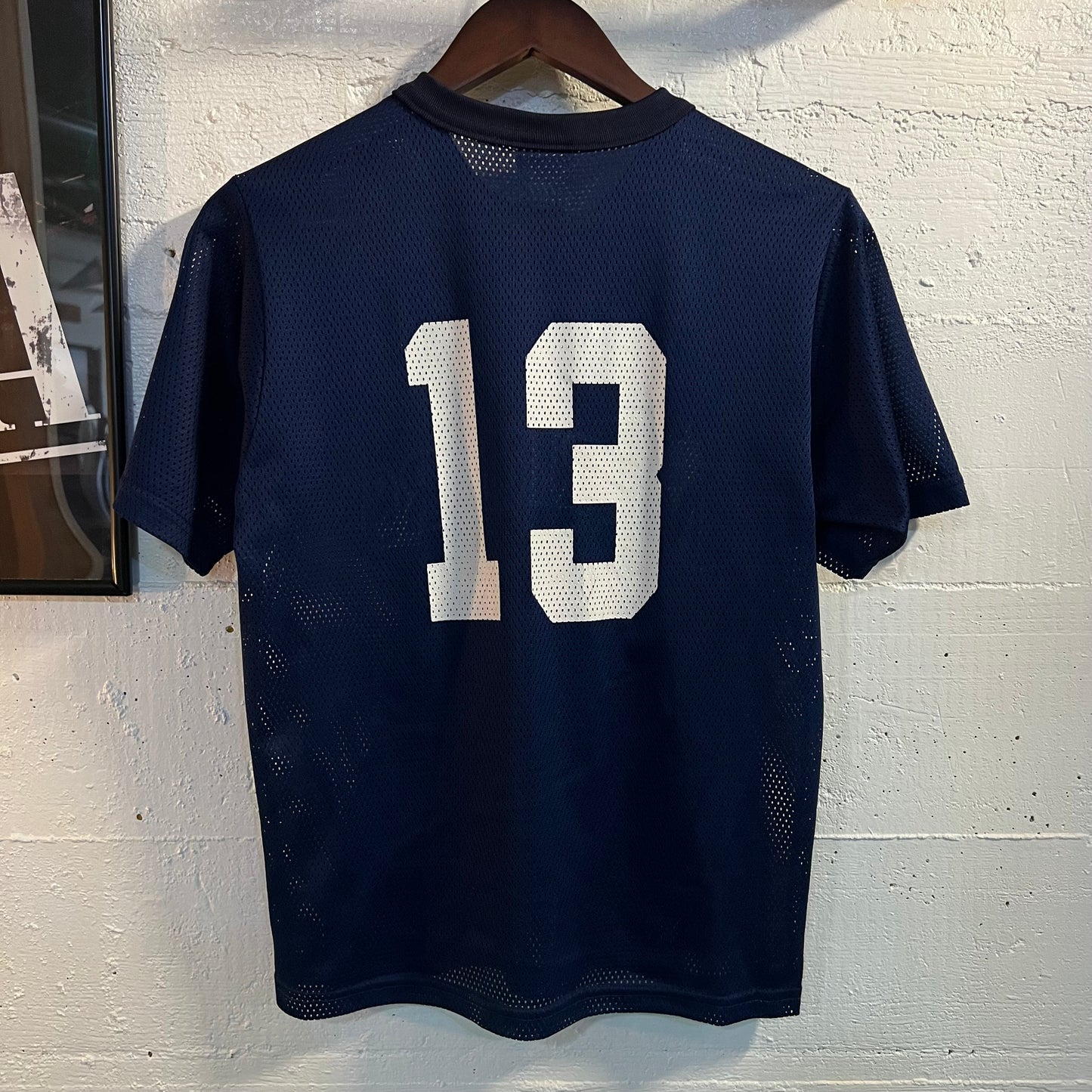 Vintage Seattle Mariners ‘#13’ Mesh Baseball Jersey - Size Youth Large - Made In USA - Navy/Multi