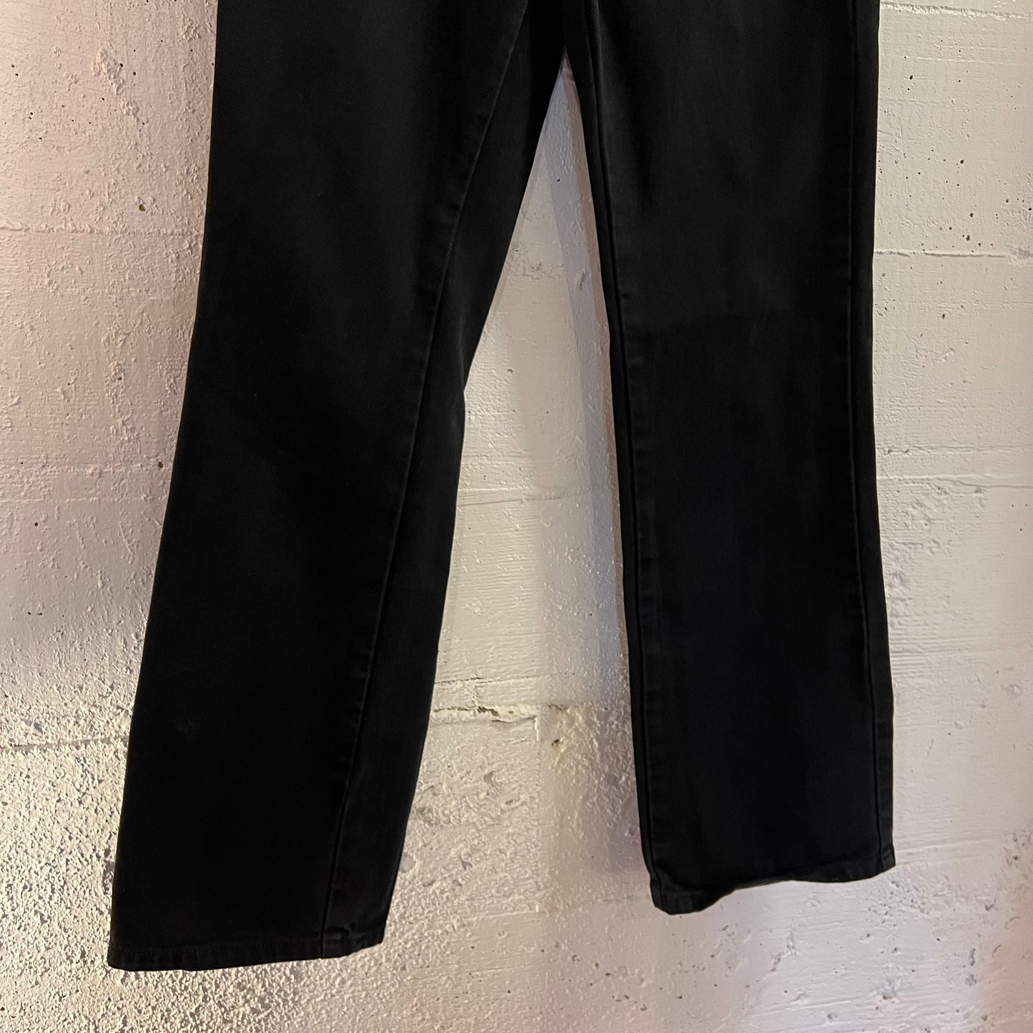 Vintage 90's Calvin Klein Jeans Zipper Fly Bootleg Jeans - Size 6 (29"x30") - Black/Black - 100% Cotton