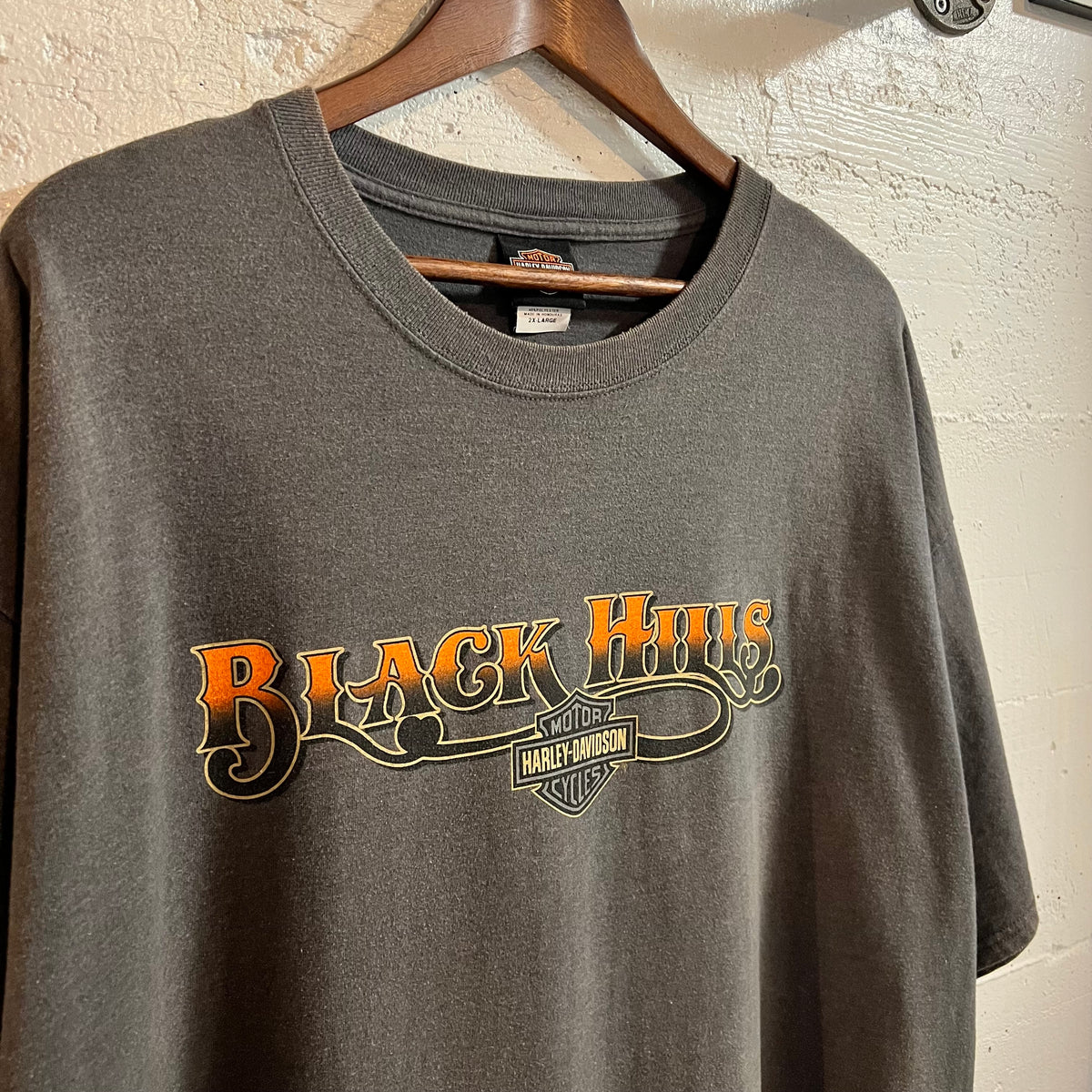 2011 Harley Davidson Black Hills Rapid Hills, SD Graphic T-Shirt - Size 2XL - Charcoal Grey/Multi