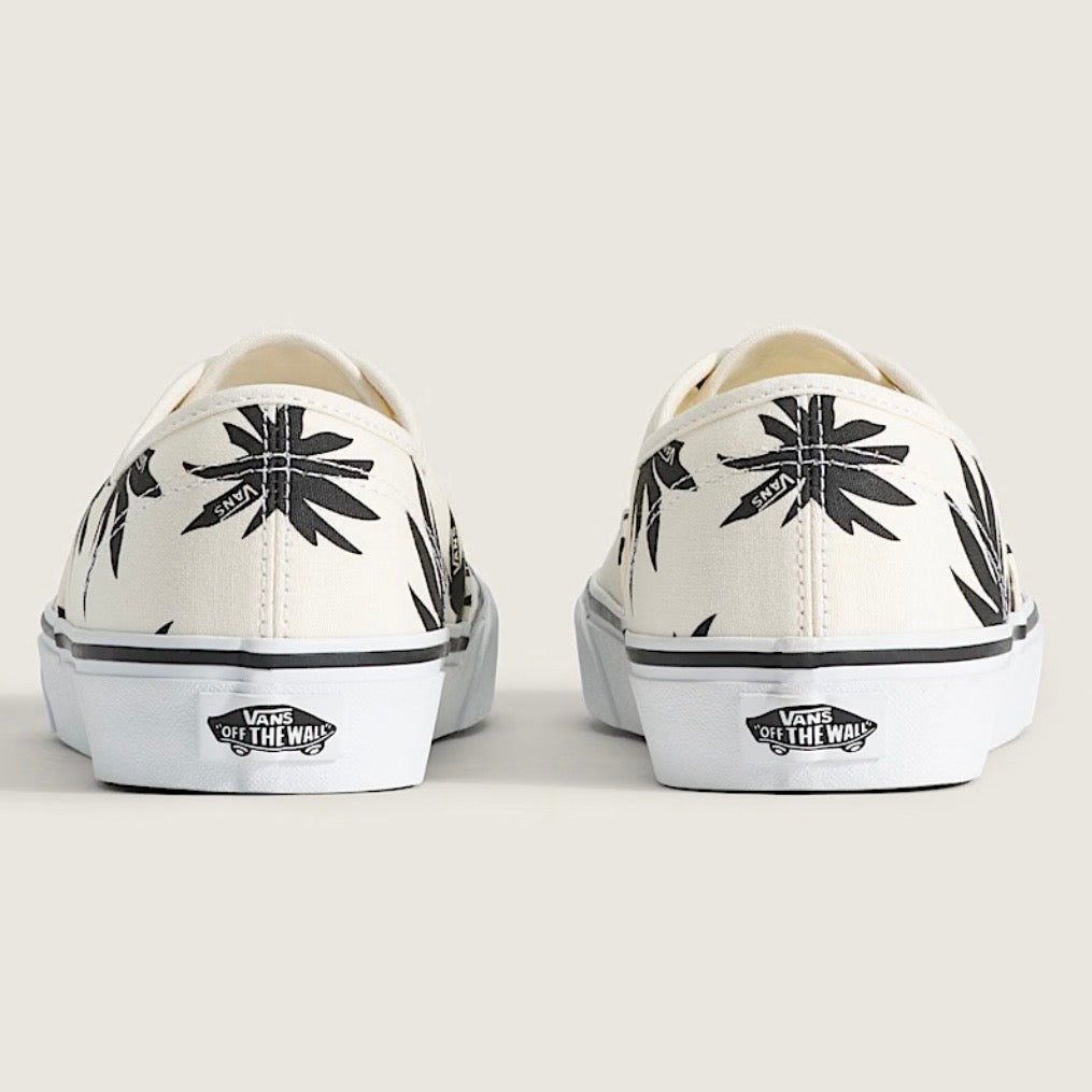 *New* Vans Authentic Archive Print Canvas Shoe - Size 9.5M/11W - Marshmallow/Black - VN000Z75KIG