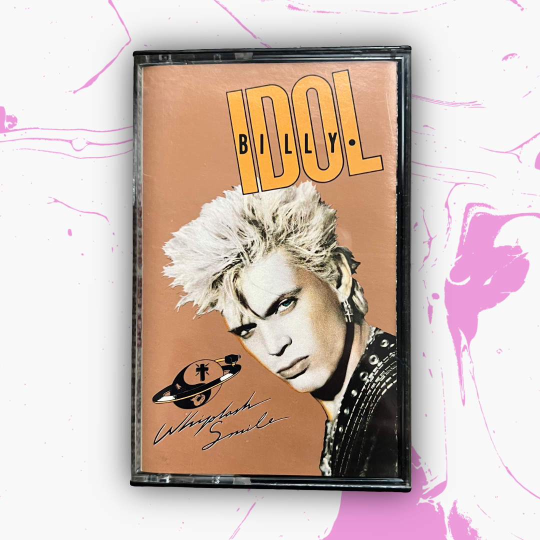 Vintage 1986 Billy Idol ‘Whiplash Smile’ Cassette Tape