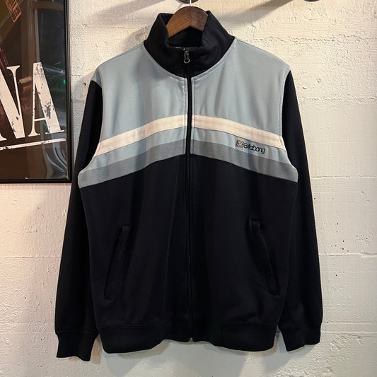 Vintage 2000's Billabong Zip-Up Track Jacket - Size Large - Baby-Blue/Navy/Navy
