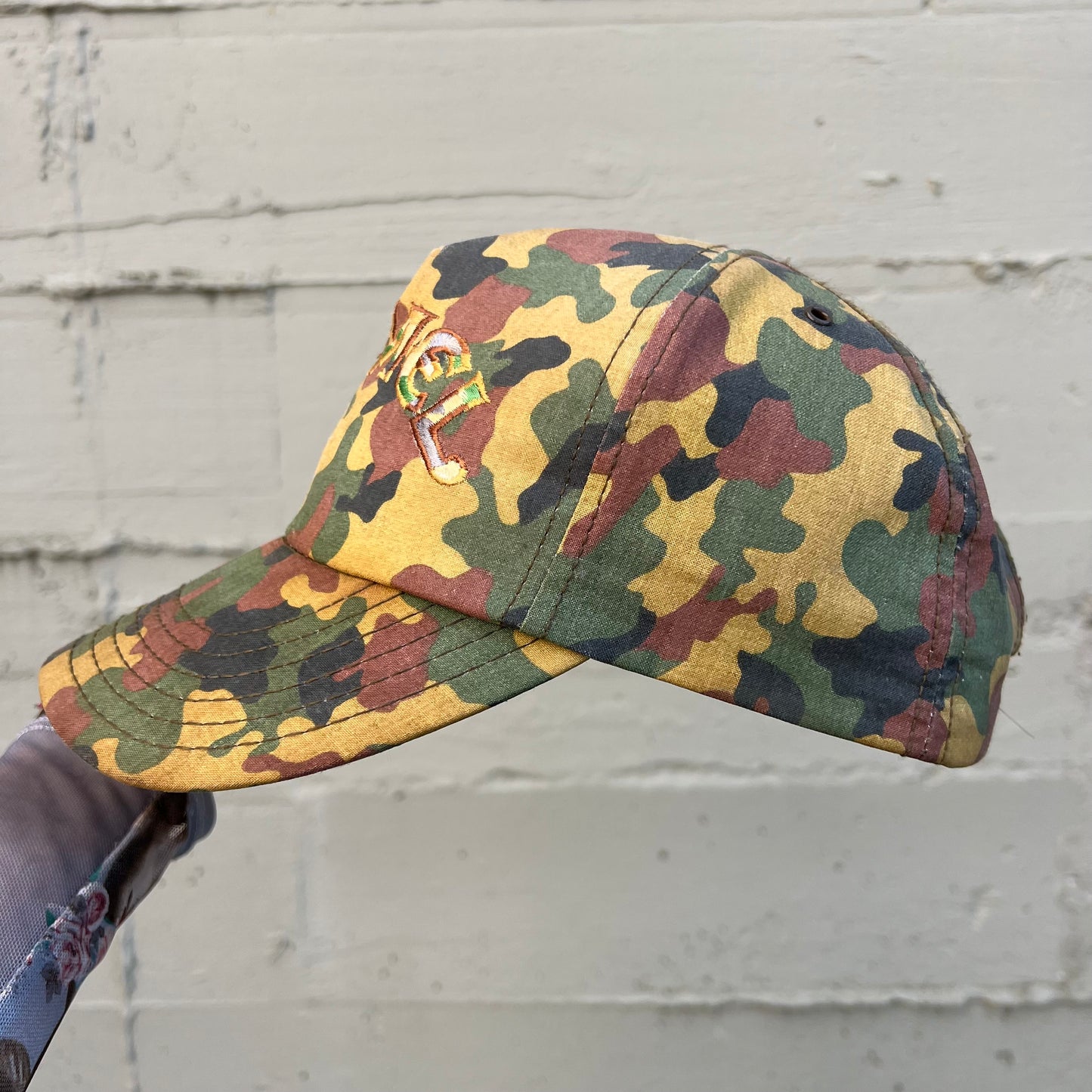 Vintage Camel Cigarettes Embroidered Duck Camo Snapback Hat - O/S - Made In USA - Multi