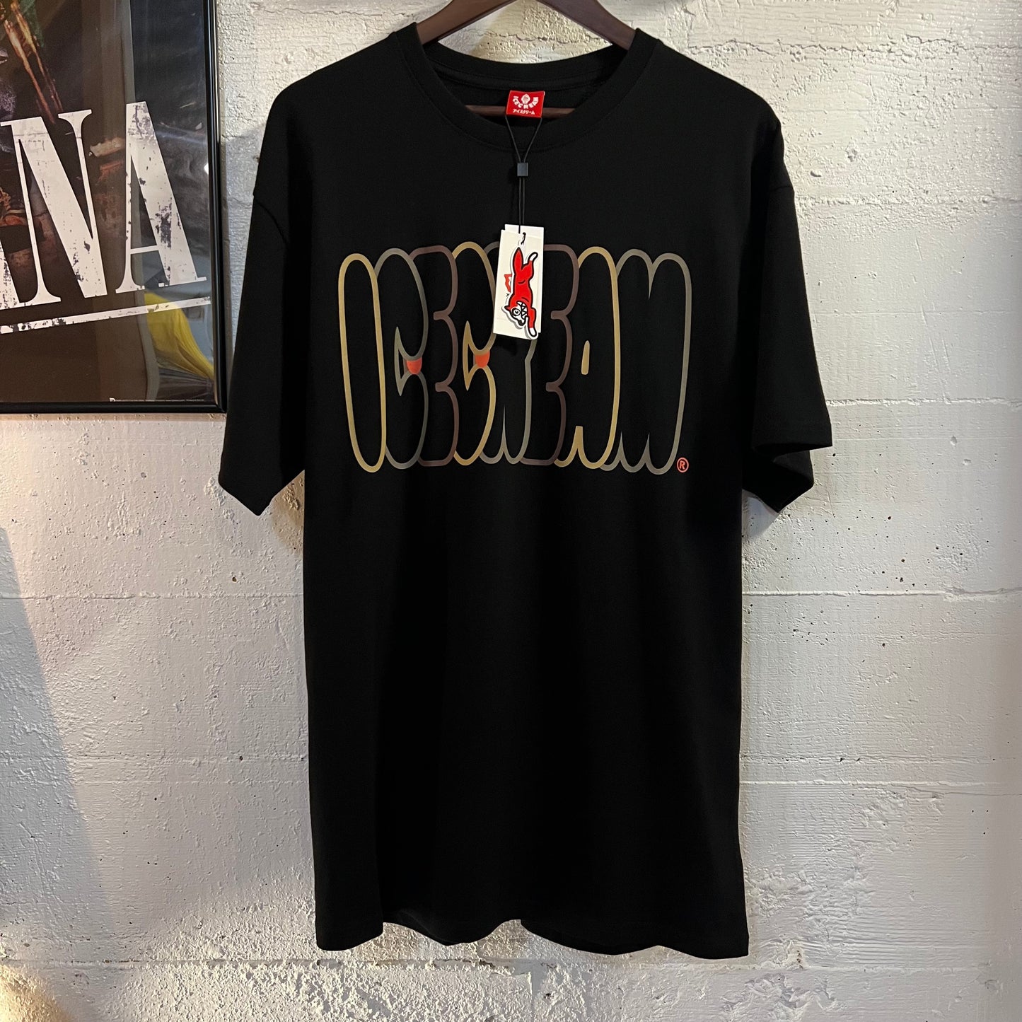*New* Ice Cream 'Bubble' Short Sleeve T-Shirt - Large - Black