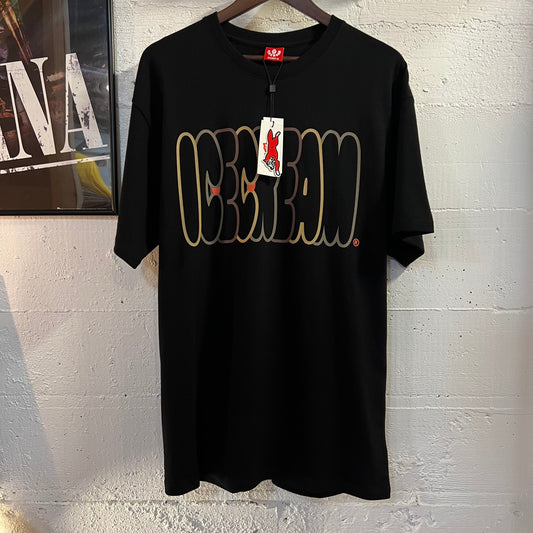 *New* Ice Cream 'Bubble' Short Sleeve T-Shirt - Large - Black