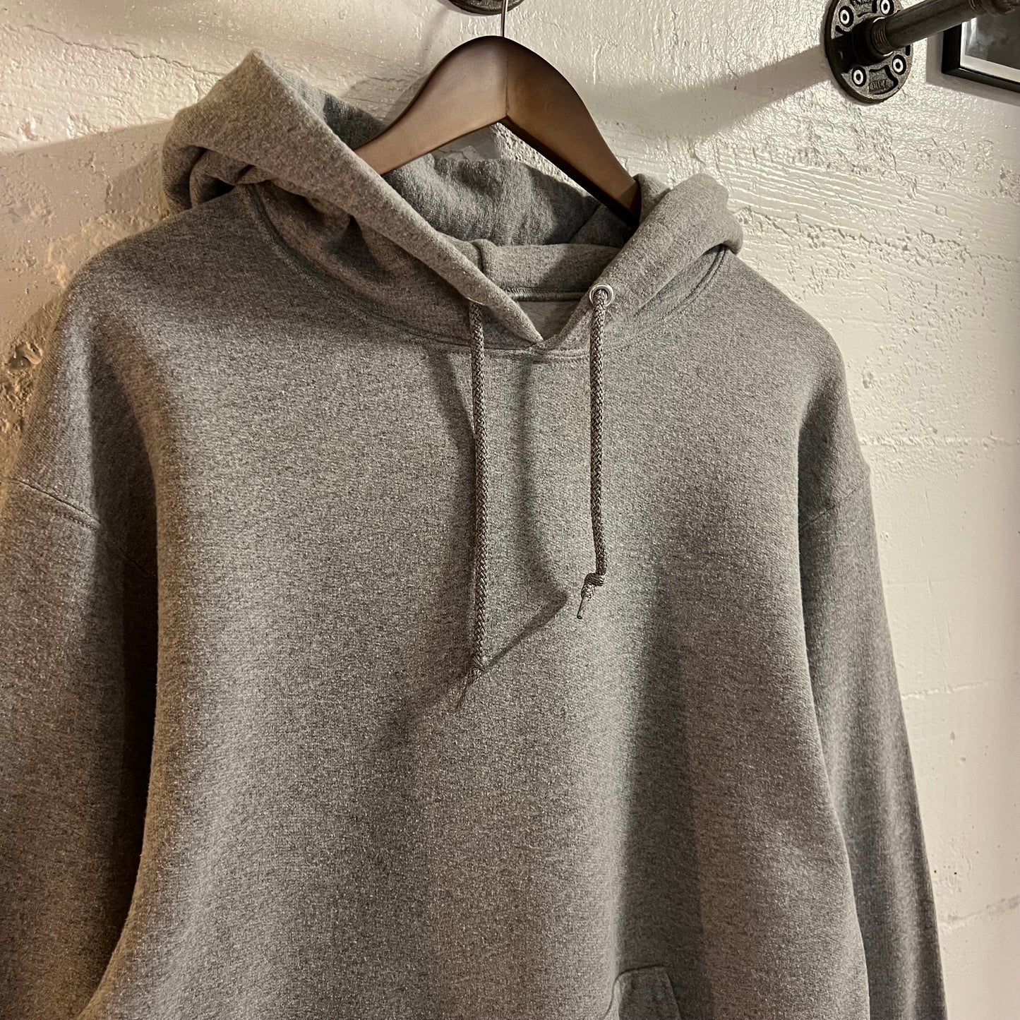 Vintage 2000’s Jerzees Blank Hoodie Sweatshirt - Size Medium - Heather Grey