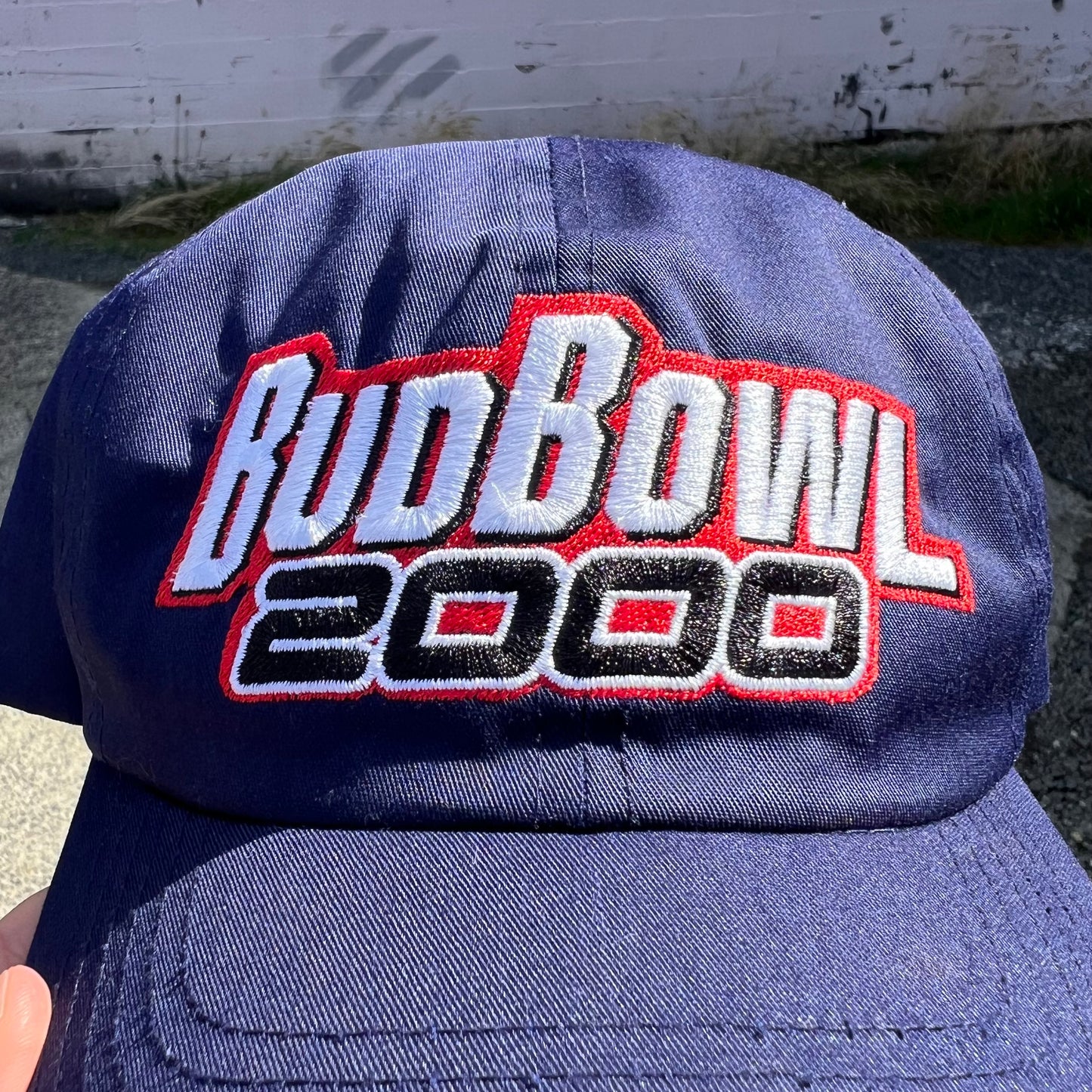 Vintage BudBowl 2000 Snapback Hat - O/S - Navy/Red/White