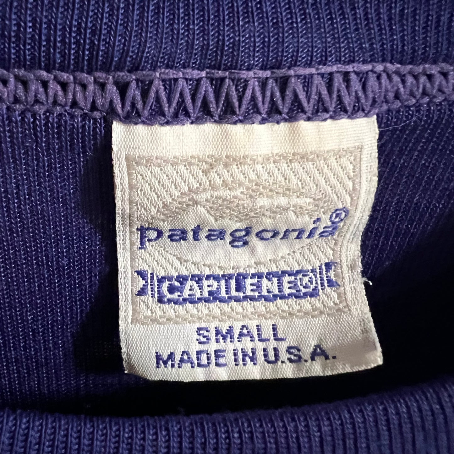 Vintage 90’s Patagonia Capilene Base Layer Long Sleeve Thermal Shirt - Size Small - Made In USA - Purple
