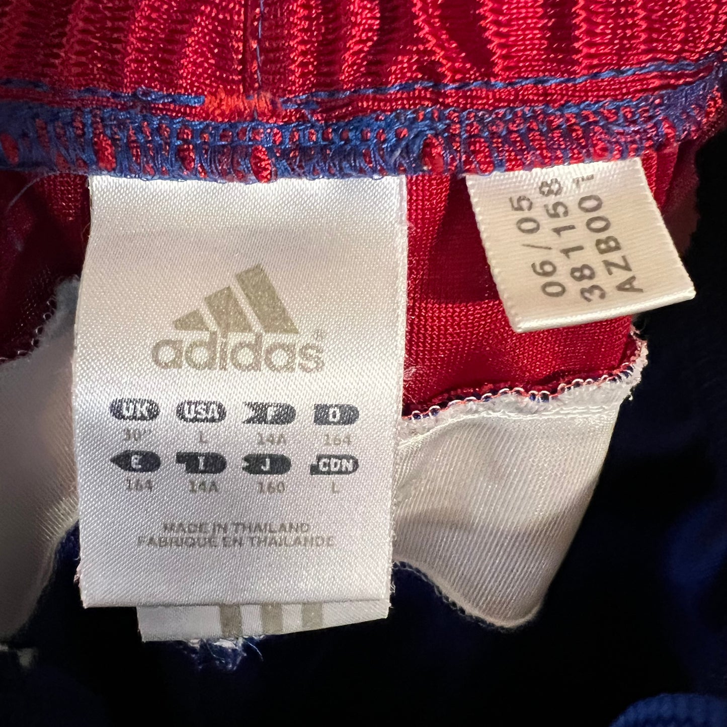 Vintage 2005 Adidas Striped Track Pants - Size 26"-28" - Red/White/Blue
