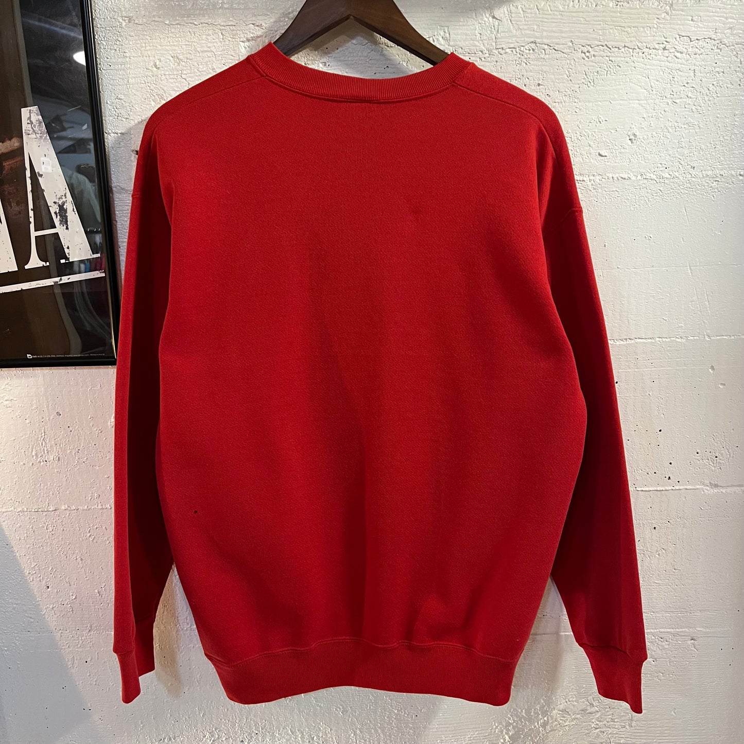 Vintage 90's Ohio State University Buckeyes Discus Athletic Crewneck Sweatshirt - Size Large - Made In USA - Red