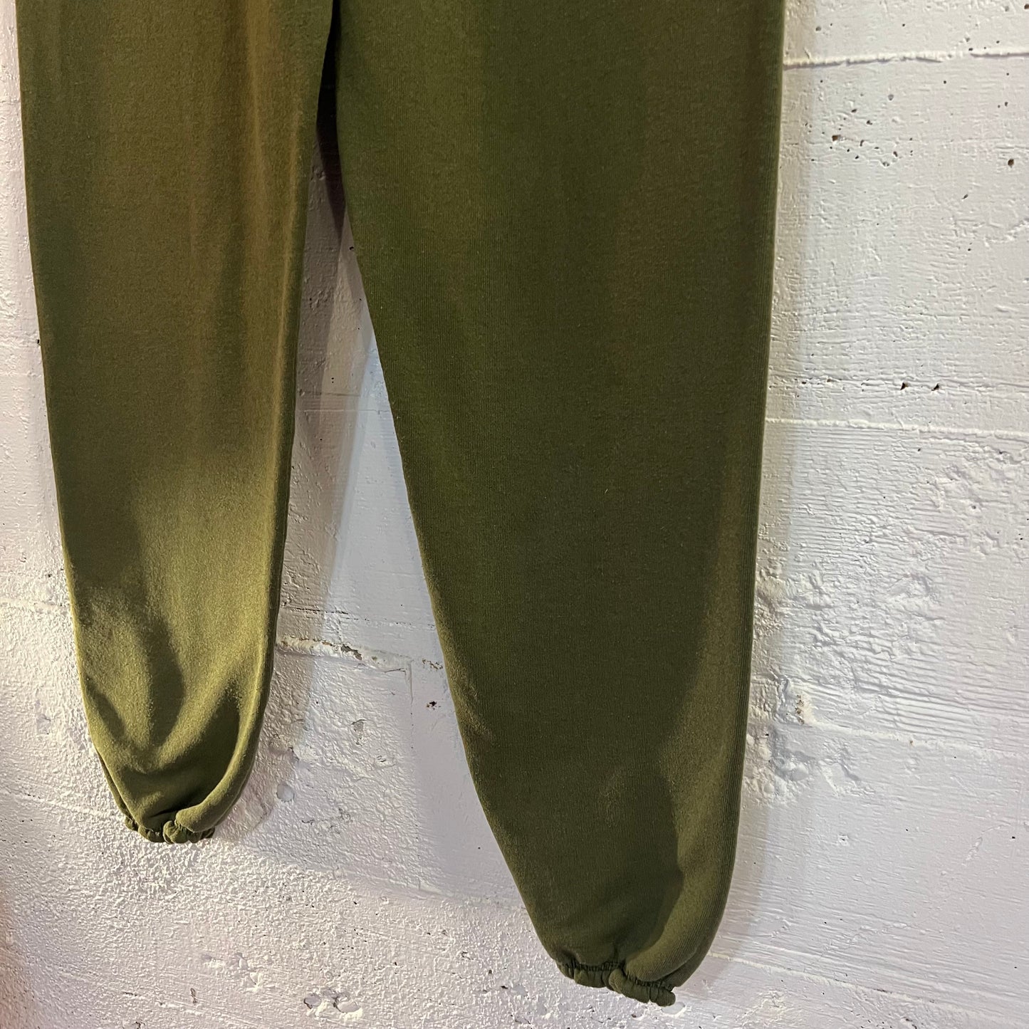 Vintage USMC Marines PT Sweatpants - Size Medium - Made In USA - Olive Green