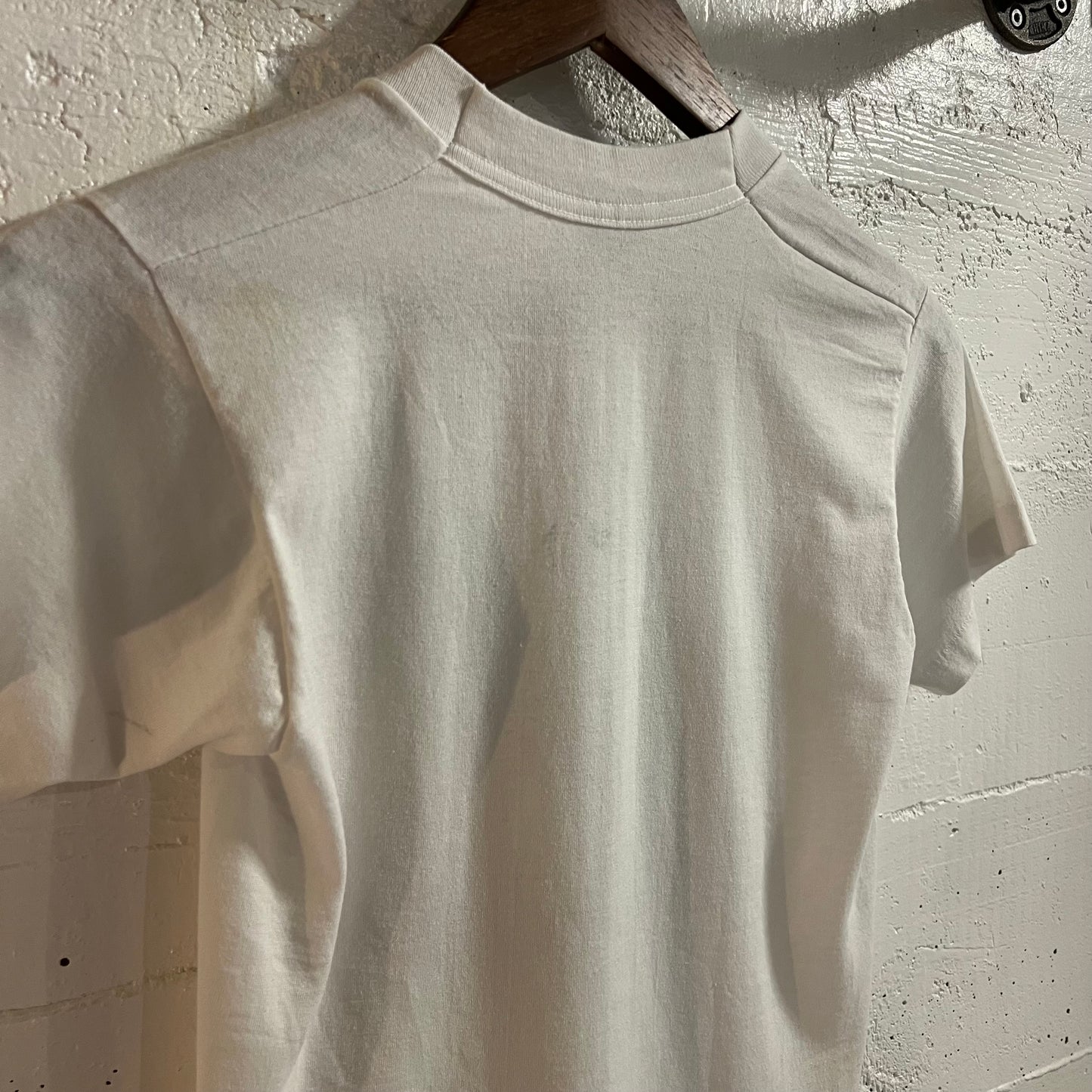Vintage 90’s Woodlawn Elementary Single Stitch Baby T-Shirt - Size Youth Medium - Made In USA - White/Green/Black