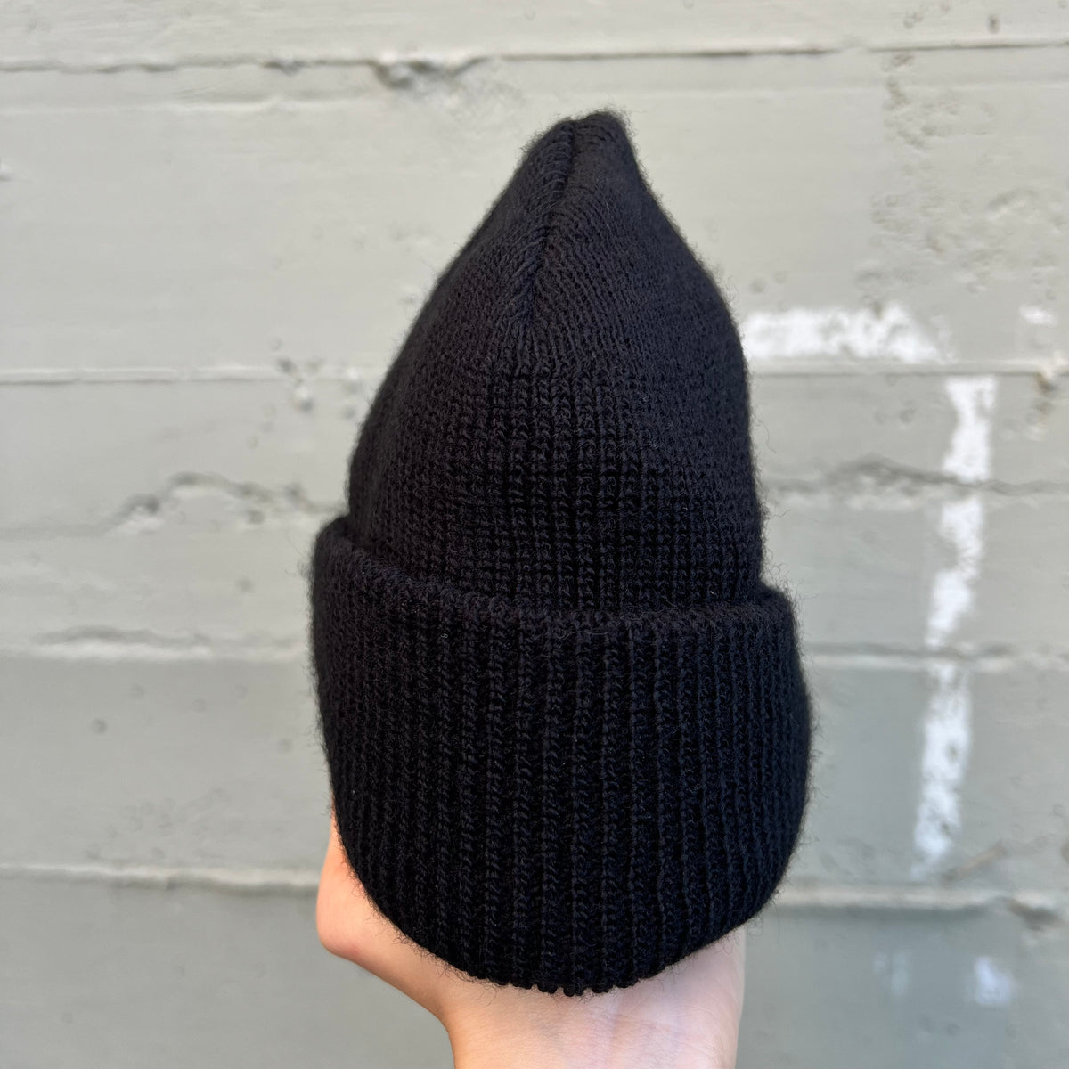 Vintage Surplus Military Style Wool Watch Cap Beanie - O/S - Made In USA - Black - 100% Wool
