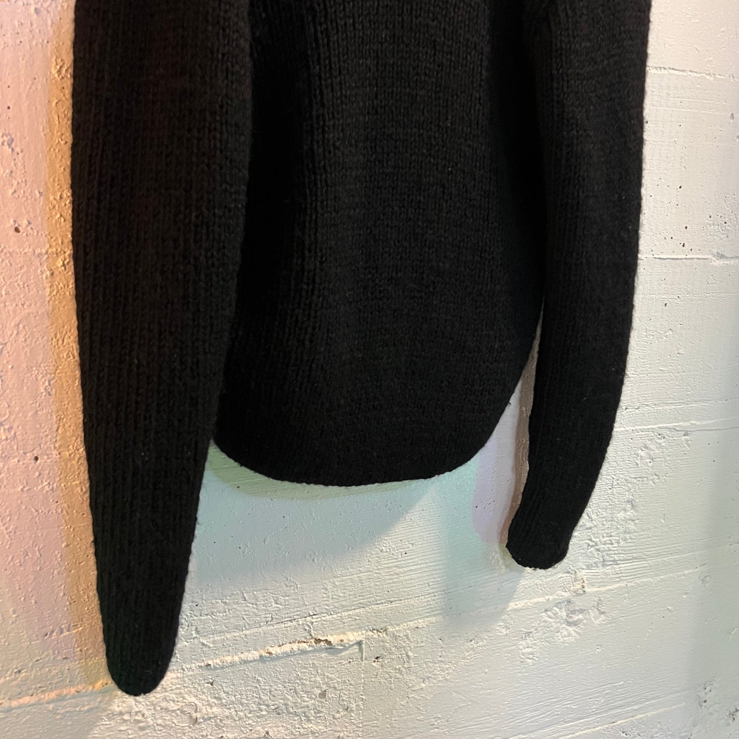 Vintage Ralph Lauren Womens Hand Knitted Double Breasted Wool Cardigan Sweater - Size Medium - Made In Italy - 100% Wool