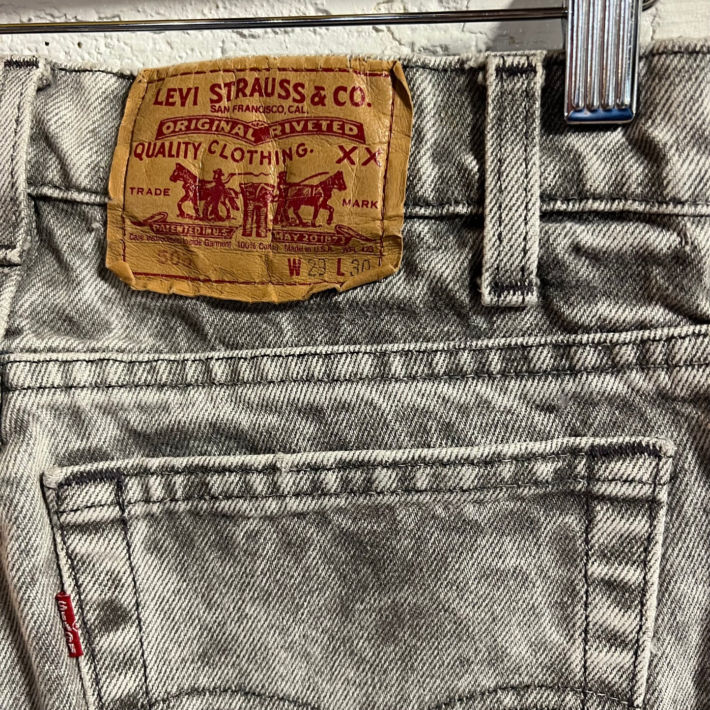 Vintage 90's Levi's 506 Acid Wash Straight Leg Denim Jean - Size 28" x 29.5" - Made In USA