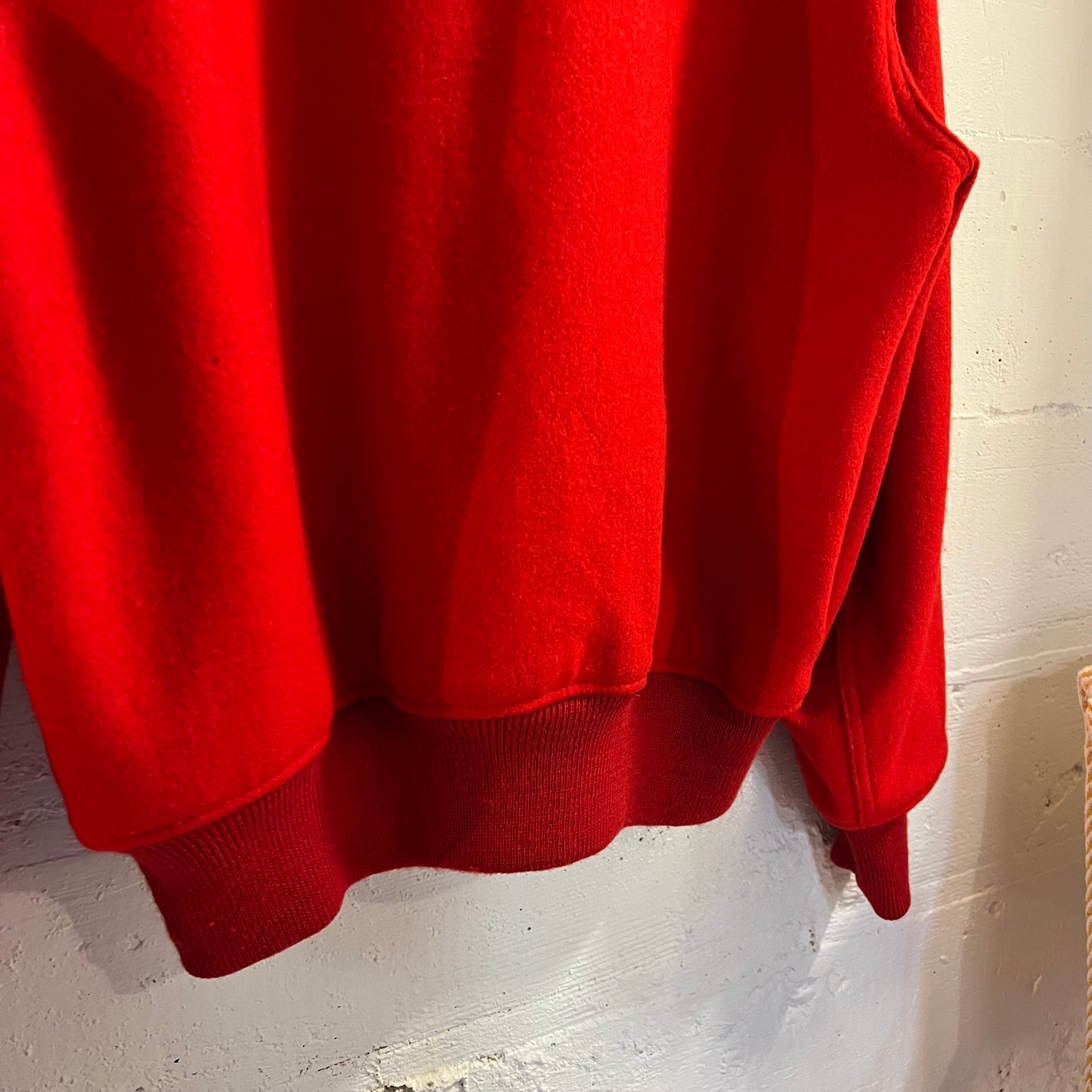 Vintage 1960's Whiting Los Angeles Wool Varsity Bomber Jacket - Size 48 (XL) - Made In USA - Red/Red/Red