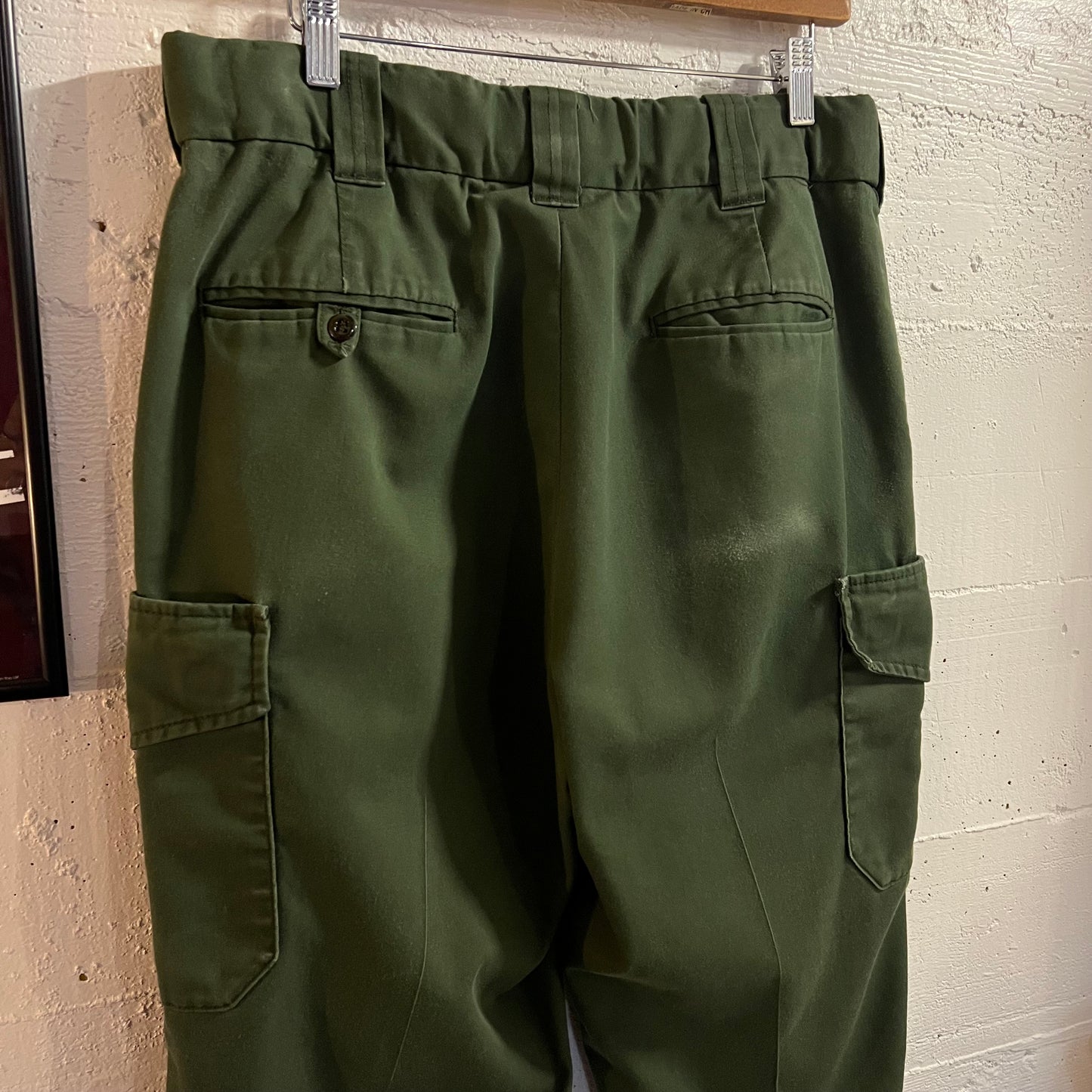 Vintage Flying Cross Olive Drab Tactical Cargo Pants - Size 35 - Cotton/Poly Blend - Olive Drab