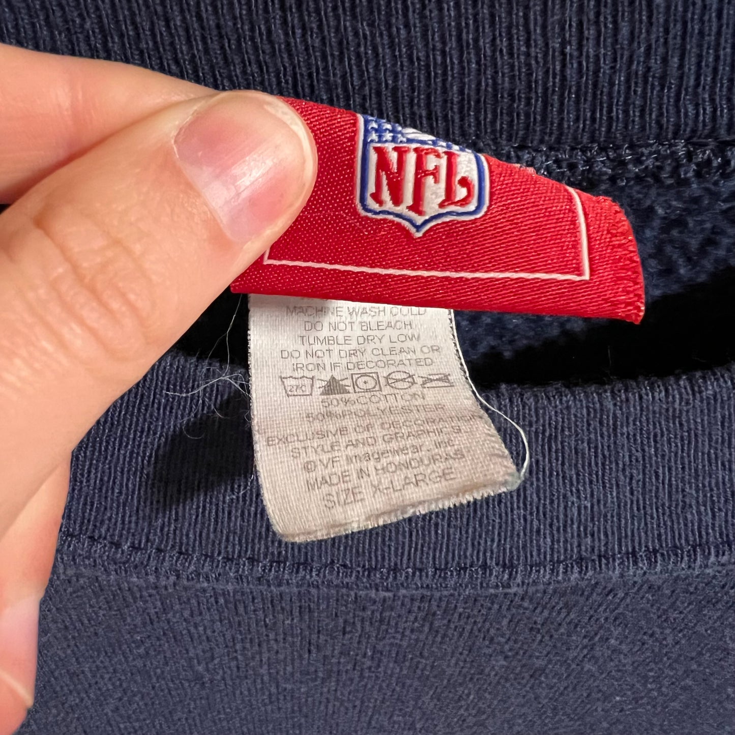 Vintage Embroidered Seattle Seahawks NFL Crewneck Sweatshirt - Size XL - Blue