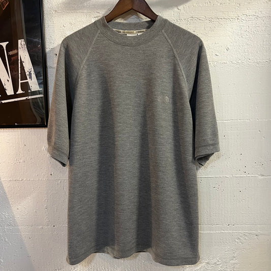 Vintage Embroidered The North Face Tekware Thermal Raglan T-Shirt - Size Medium - Made In USA - Grey