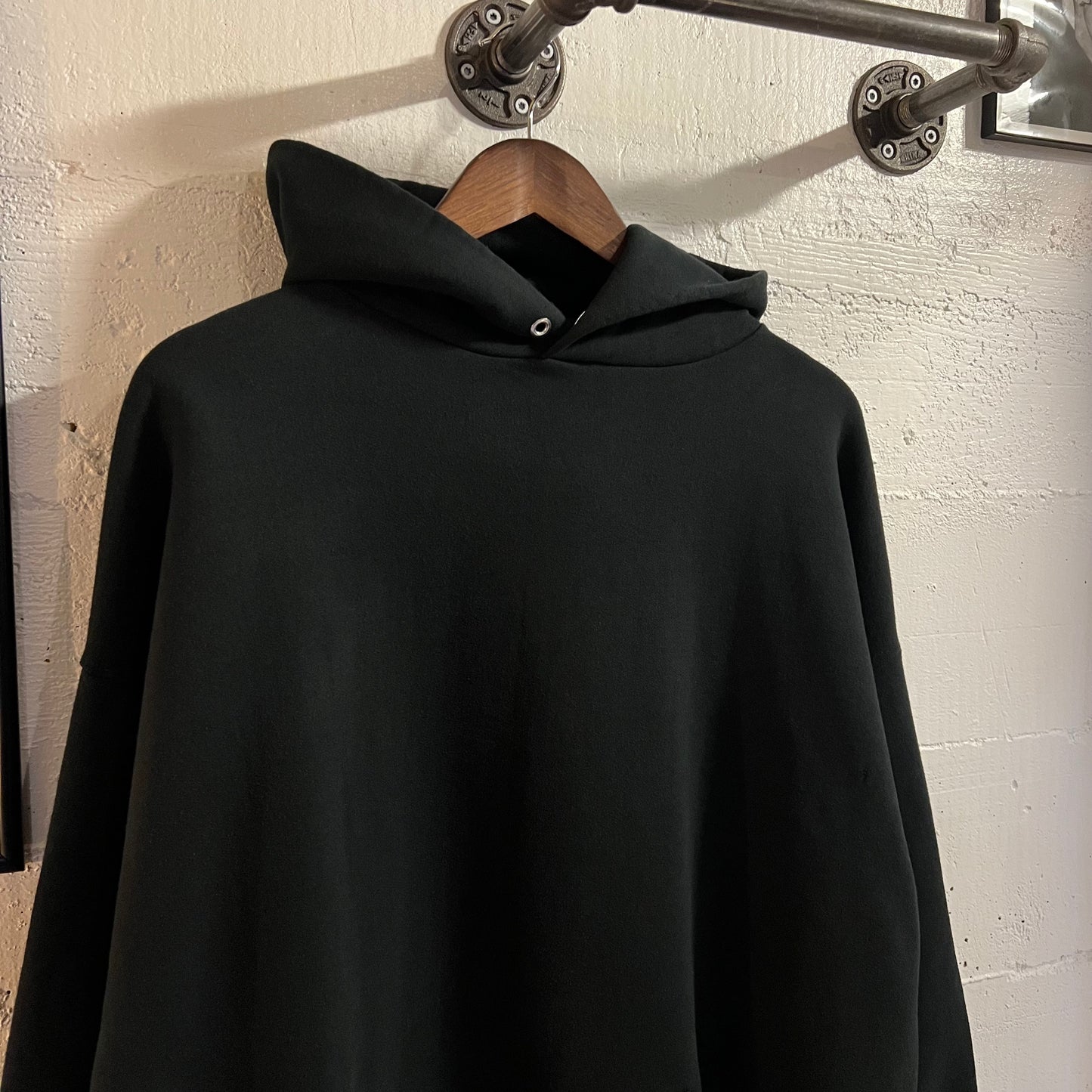 Vintage 2000's Blank Jerzees Pullover Hoodie Sweatshirt - Size XXL - Black