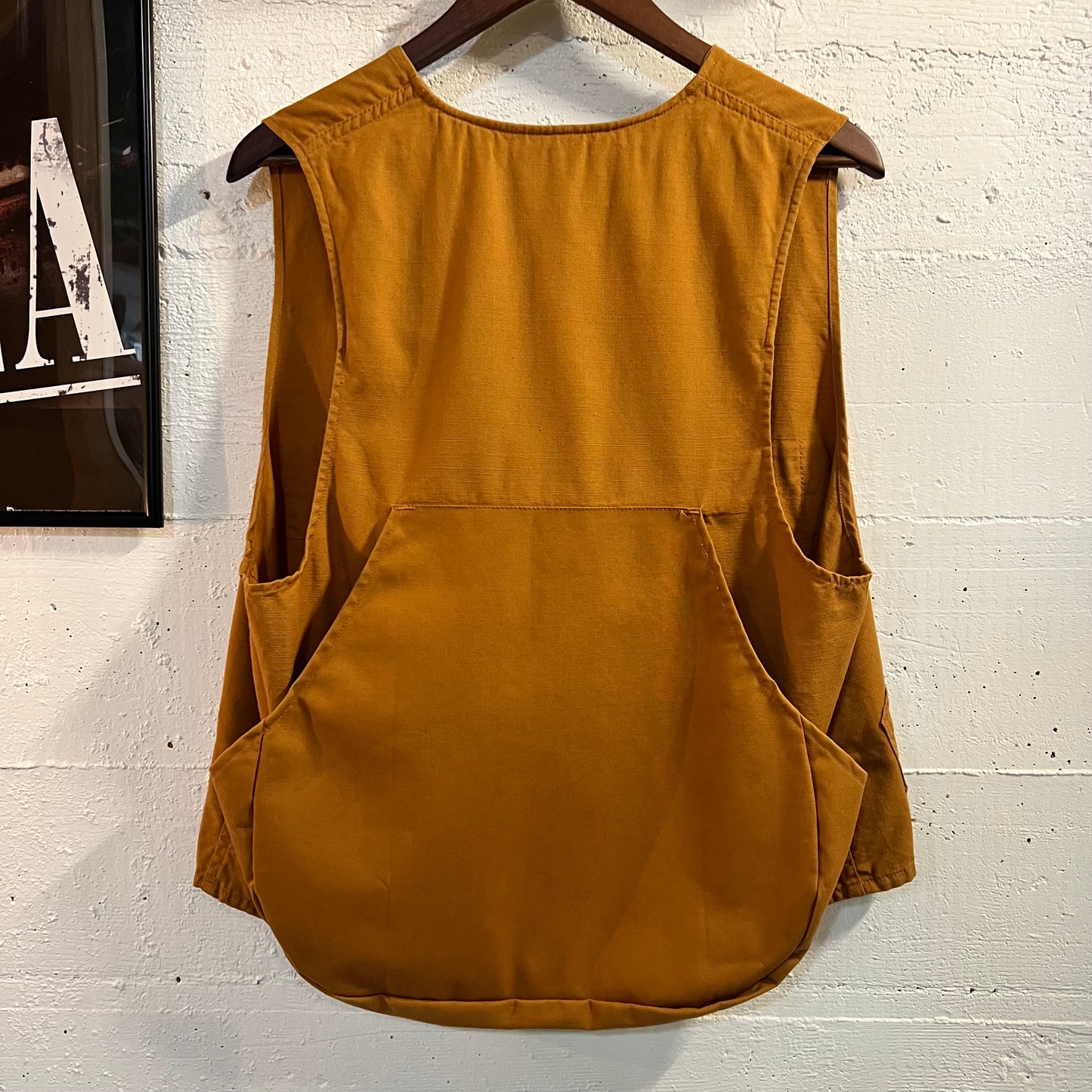 Vintage 1950's Western Field By Montgomery Ward Canvas Hunting Vest - Size Medium - Made In Japan -