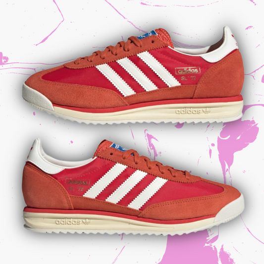 *New* Adidas Originals SL 72 RS Shoes - Size 10.5M/11.5W - JH8642 - Preloved Red/Core White/Pure Ruby