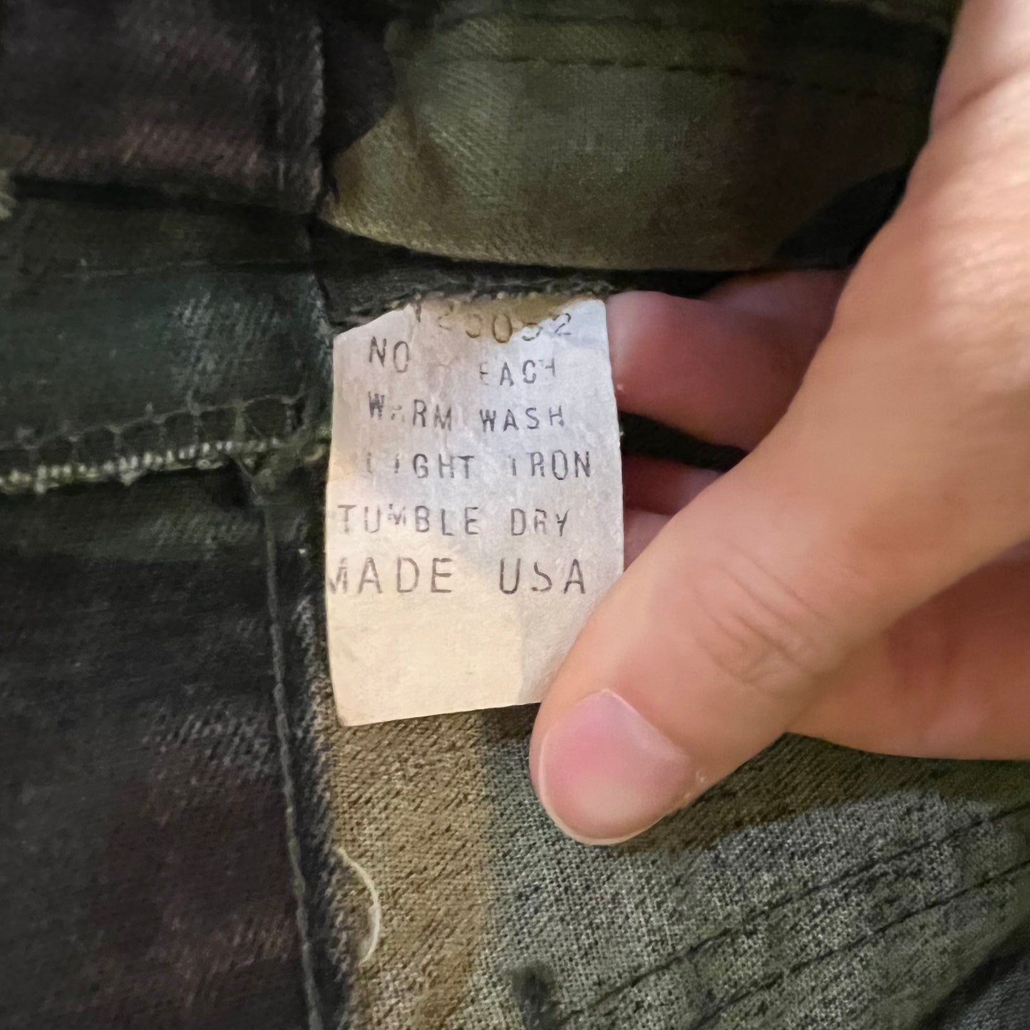 Vintage Burk Gung Ho Woodland Camo Fatigue Field Pants - Size 32" - Made In USA