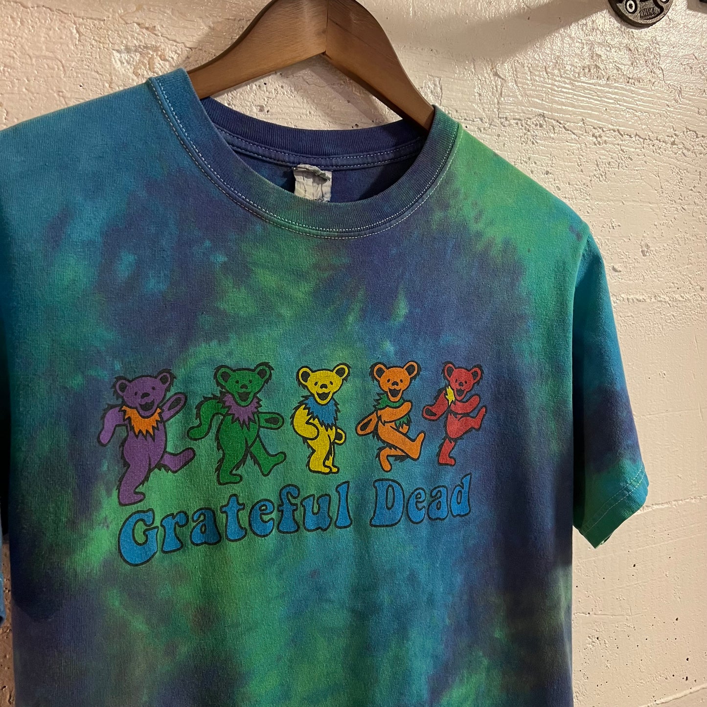 Vintage 2000’s Grateful Dead Bears Tie-Dye Graphic Baby T-Shirt - Size Small - Blue/Green/Multi