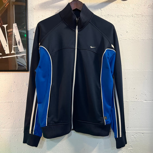Vintage Y2K Nike Full Zip Track Jacket - Size Medium - Blue/White