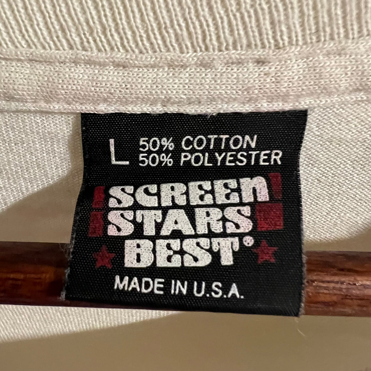 Vintage 90’s Distressed Indiana Landscape Single Stitch Graphic T-Shirt - Size Large - Made In USA - White/Multi