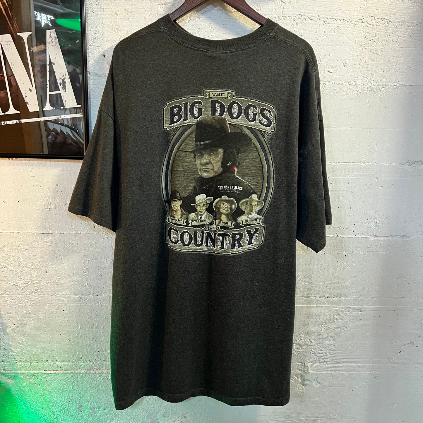 Vintage 2003 Big Dogs ‘The Big Dogs Of Country’ John Wayne T-Shirt - Size 3XL - Dark Grey