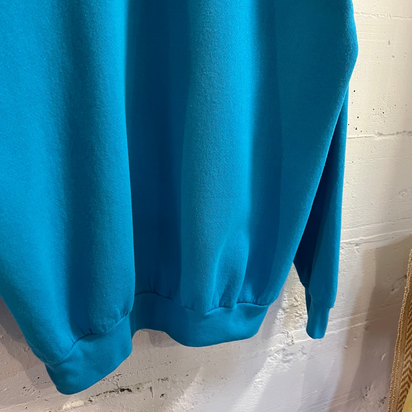 Vintage 90’s Boston Massachusetts Puff Print Raglan Sleeve Crewneck Sweatshirt - Size XL - Made In USA - Blue/White/Red