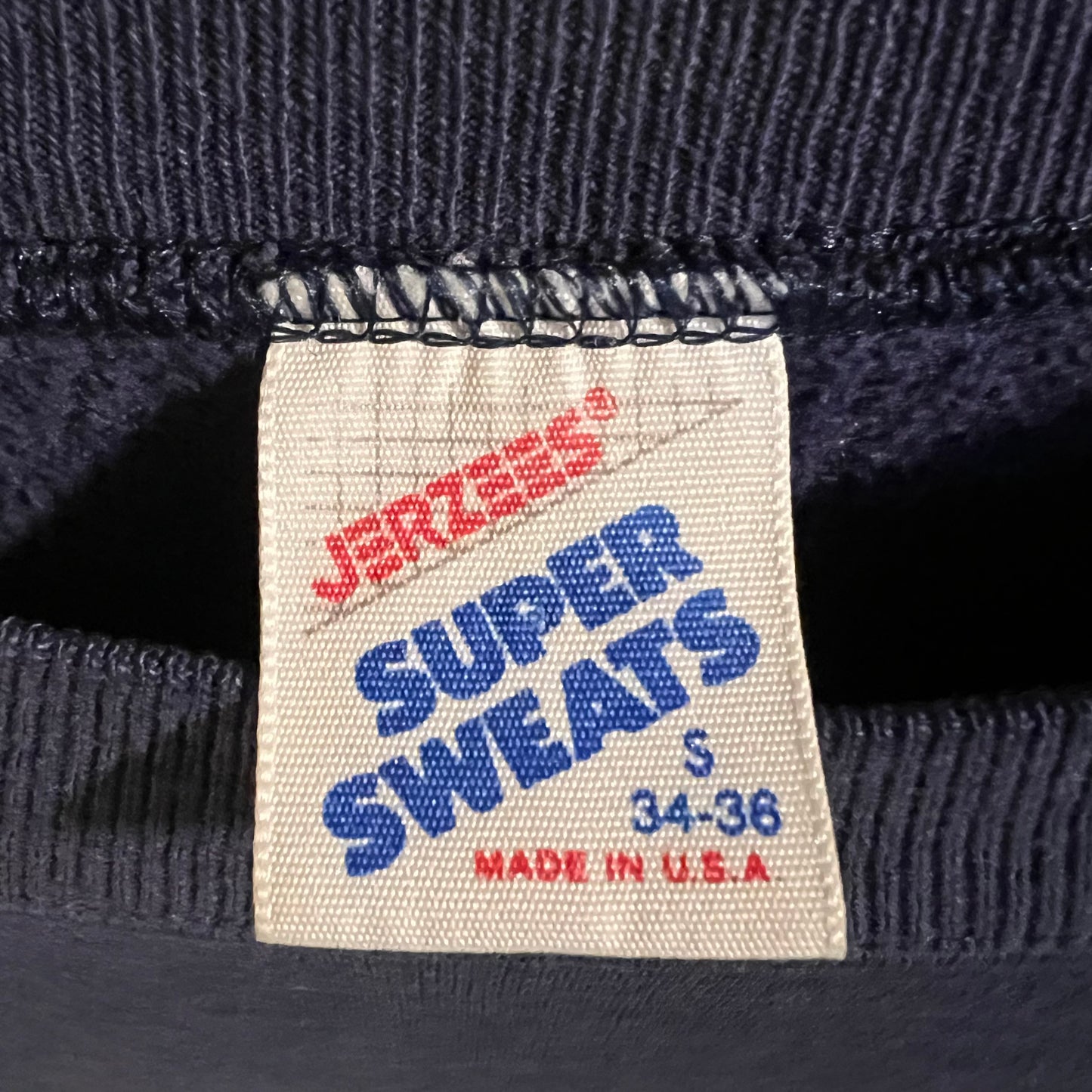 Vintage 90’s Jerzees Heart Of The Valley Children’s Choir Crewneck Sweatshirt - Size Small - Made In USA - Navy/White